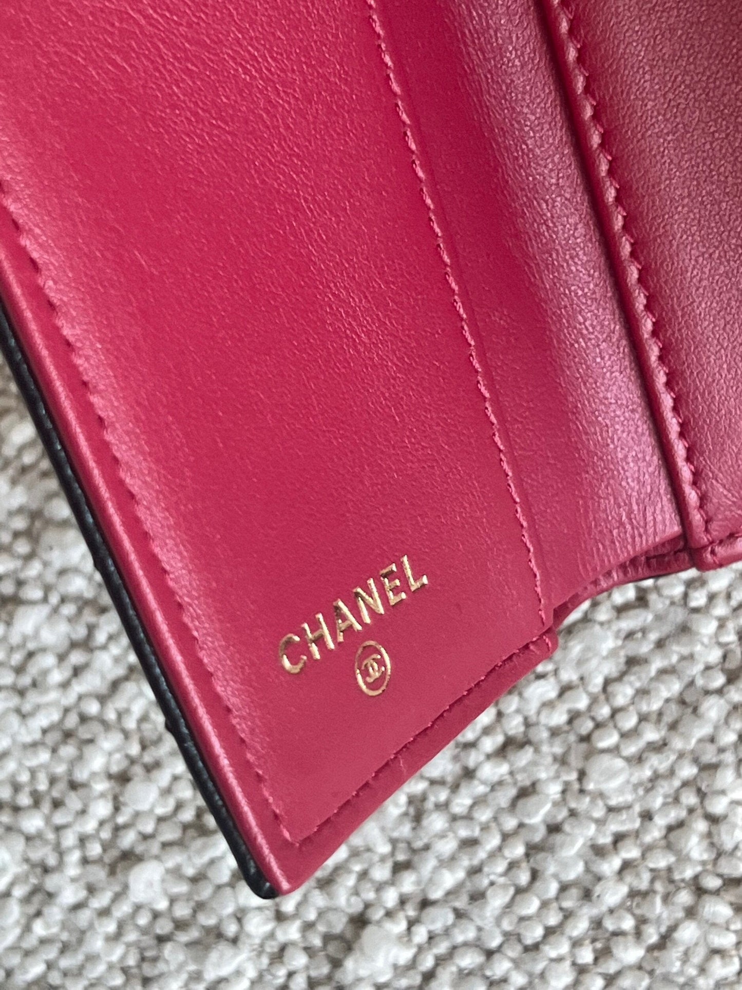 Chanel 19 Flap Lambskin Coin Purse Black