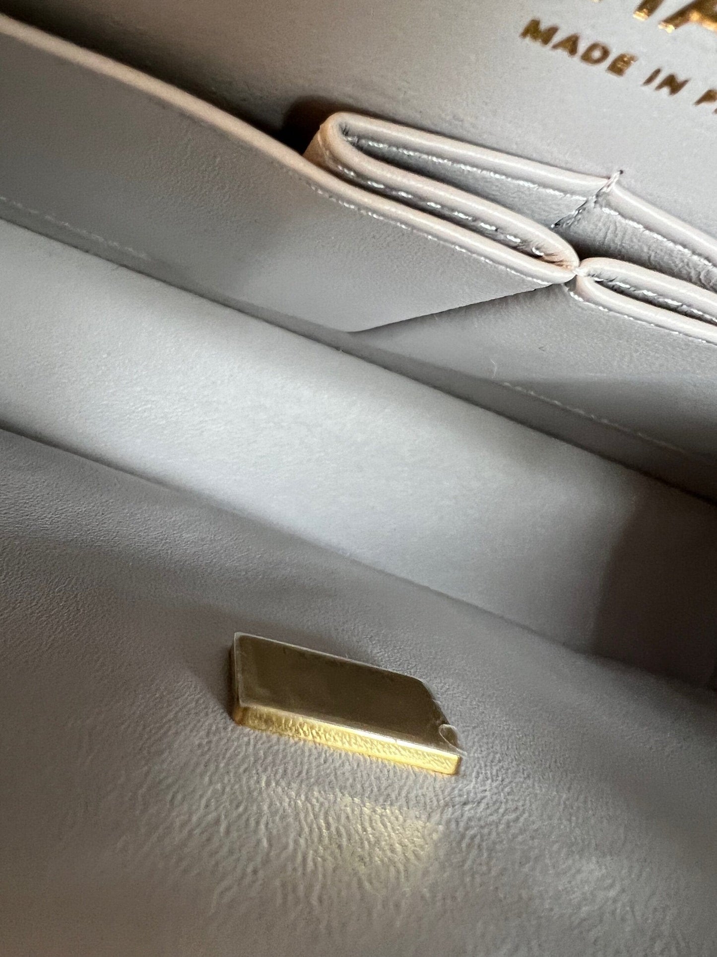 Chanel 21A Grey Caviar Quilted Medium Classic Flap LGHW