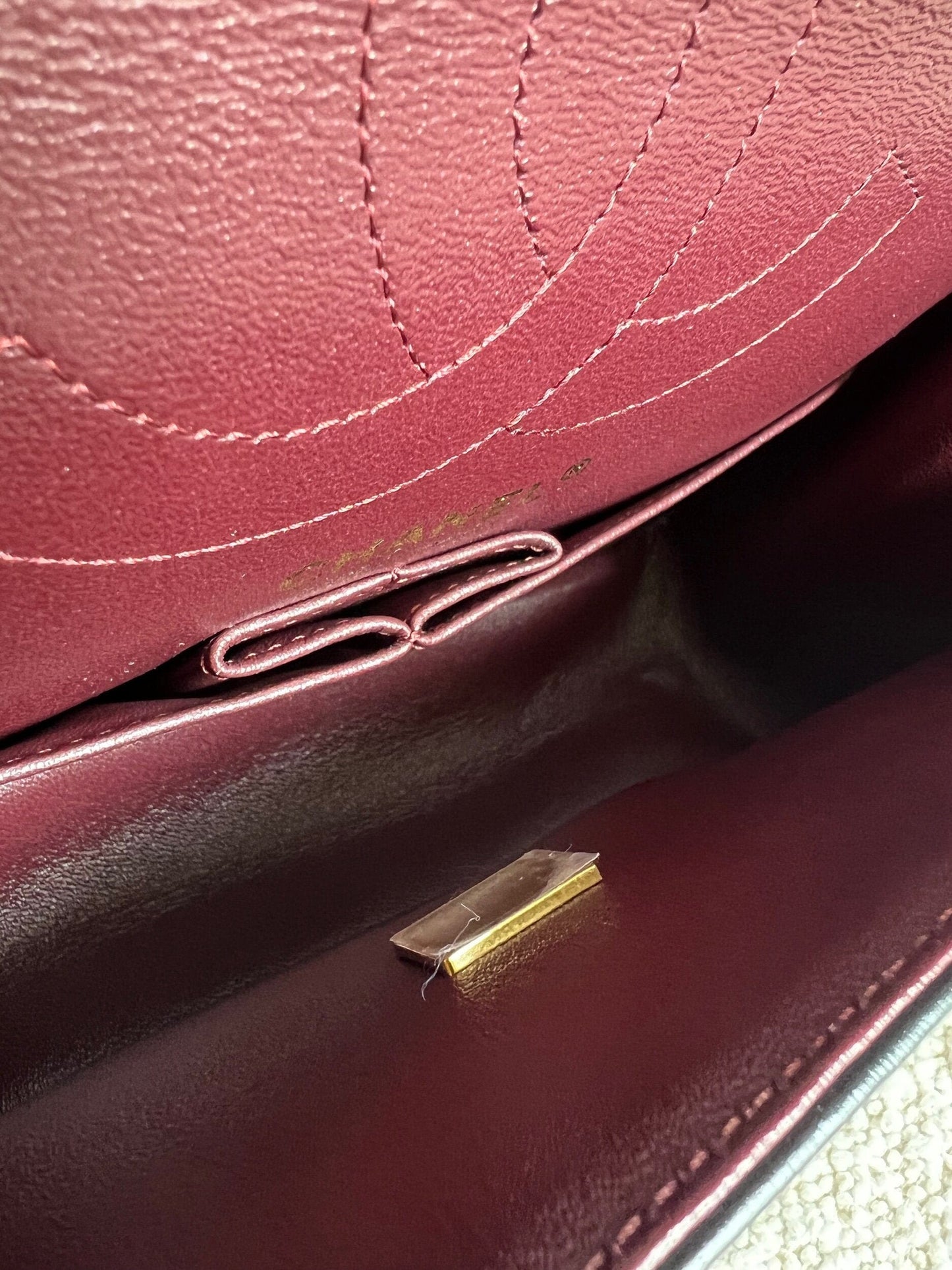 Chanel 21K Reissue 2.55 Black Chevron Aged Calfskin Quilted 225 (Medium) AGHW