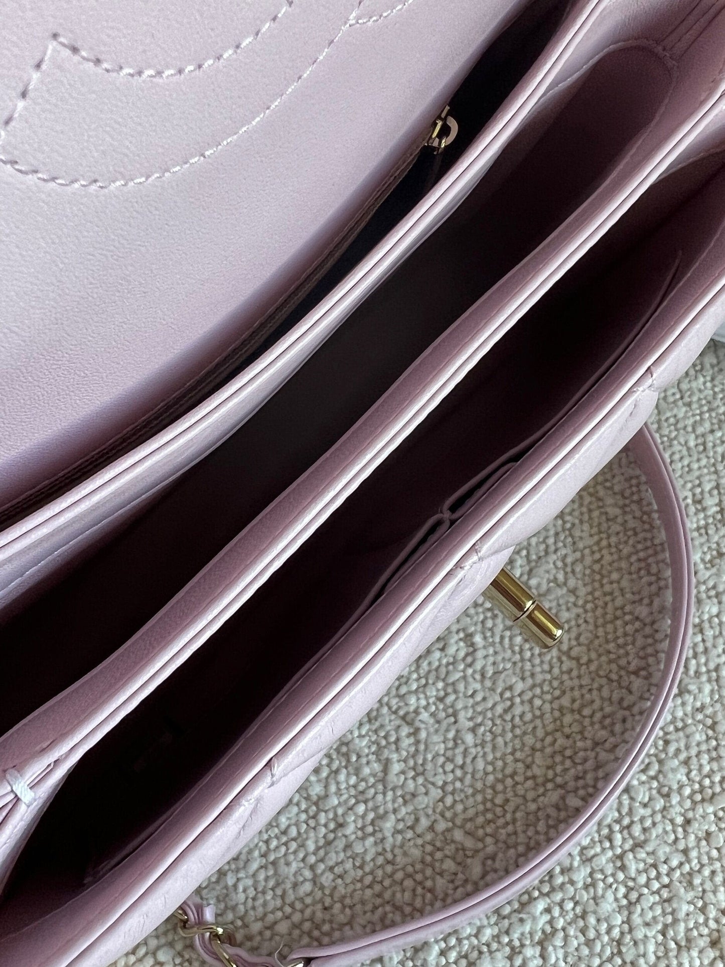 Chanel 21S Small Light Pink Lambskin Quilted Trendy CC LGHW