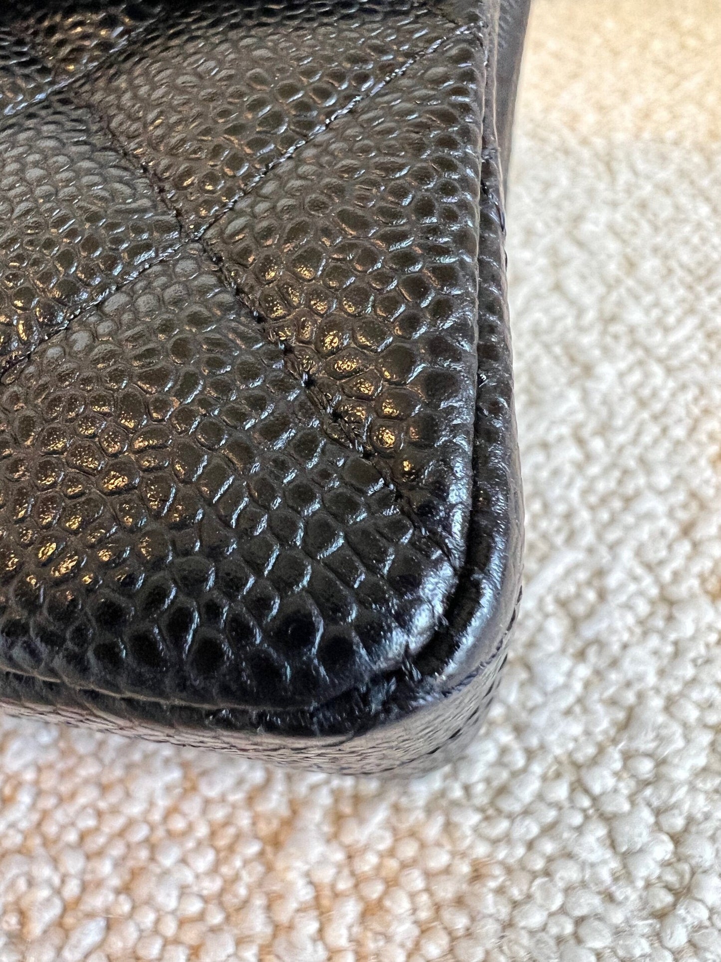 Chanel Black Caviar Quilted Classic Flap Small SHW