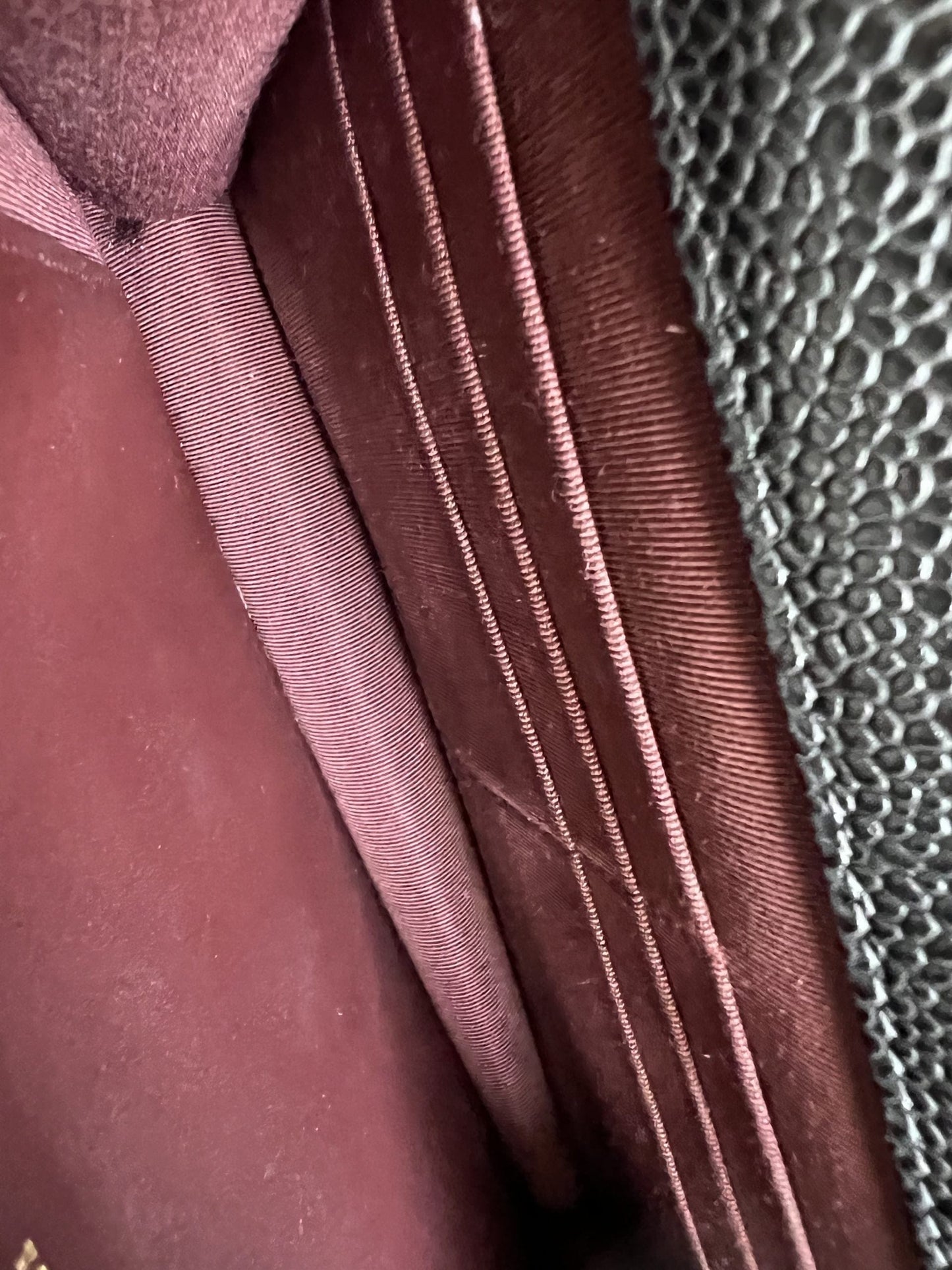 Chanel Black Caviar Quilted Wallet On Chain GHW (WOC)