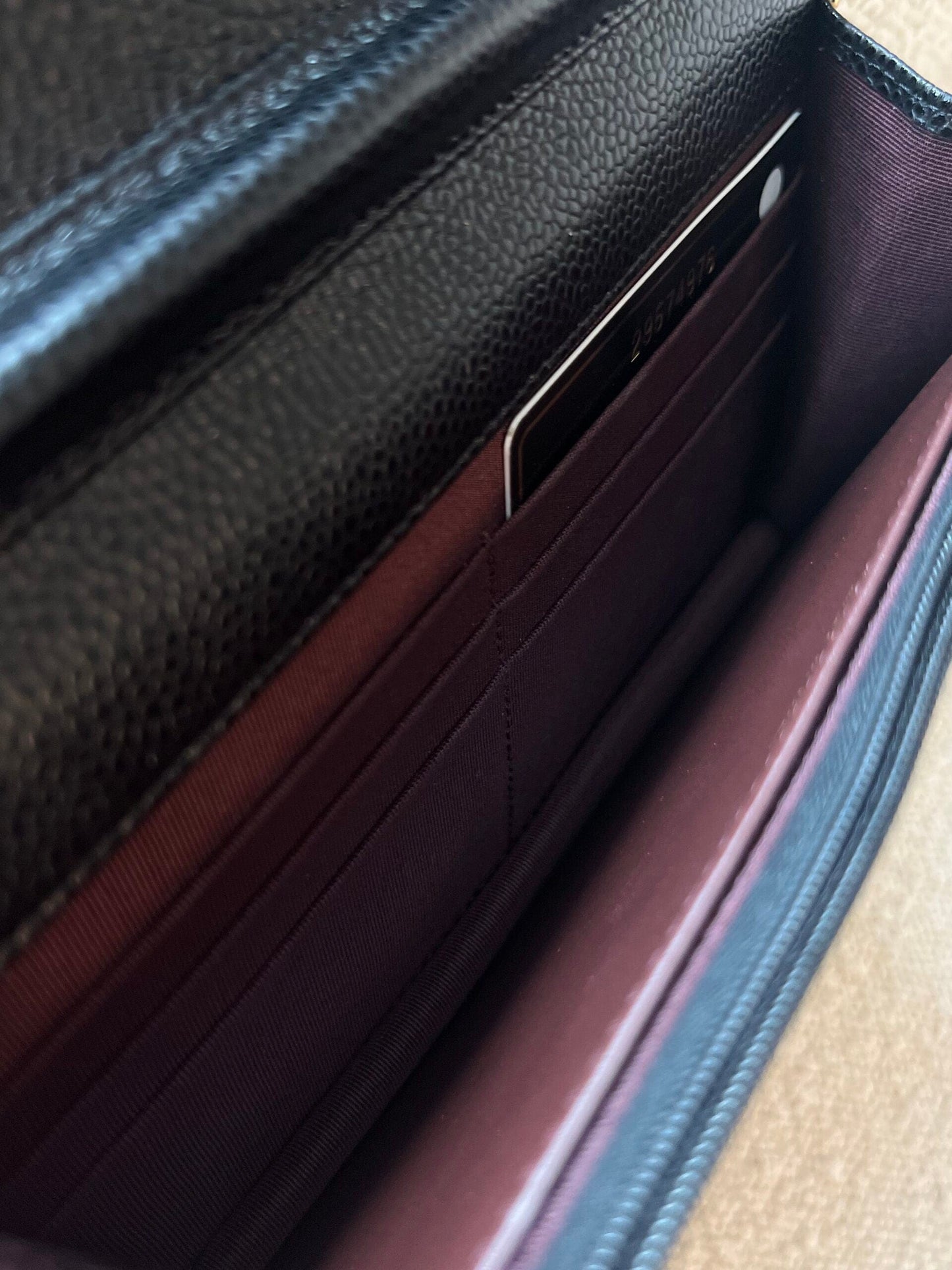 Chanel Black Caviar Quilted Wallet On Chain GHW (WOC)