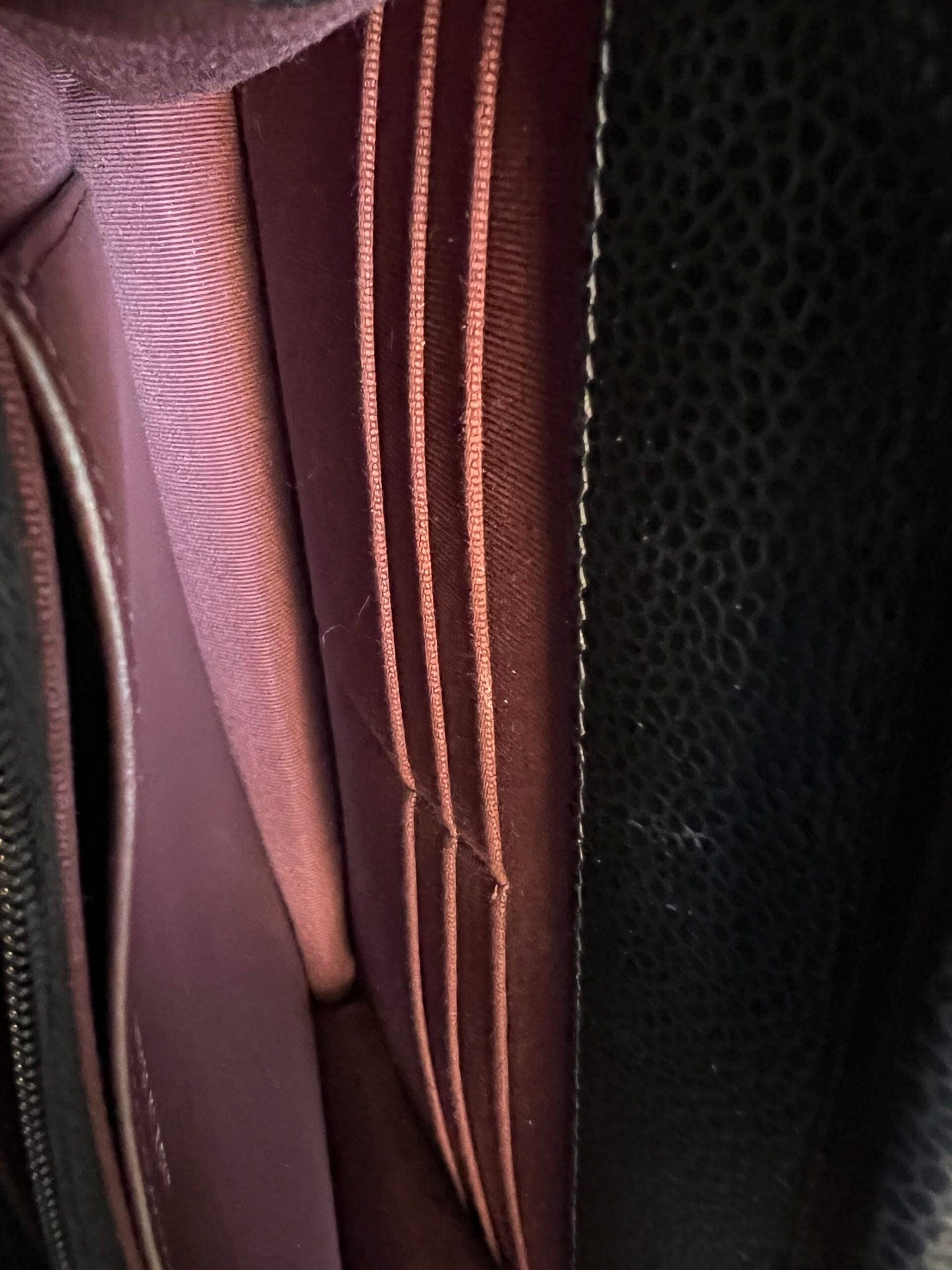 Chanel Black Caviar Quilted Wallet On Chain Gold hardware(WOC)