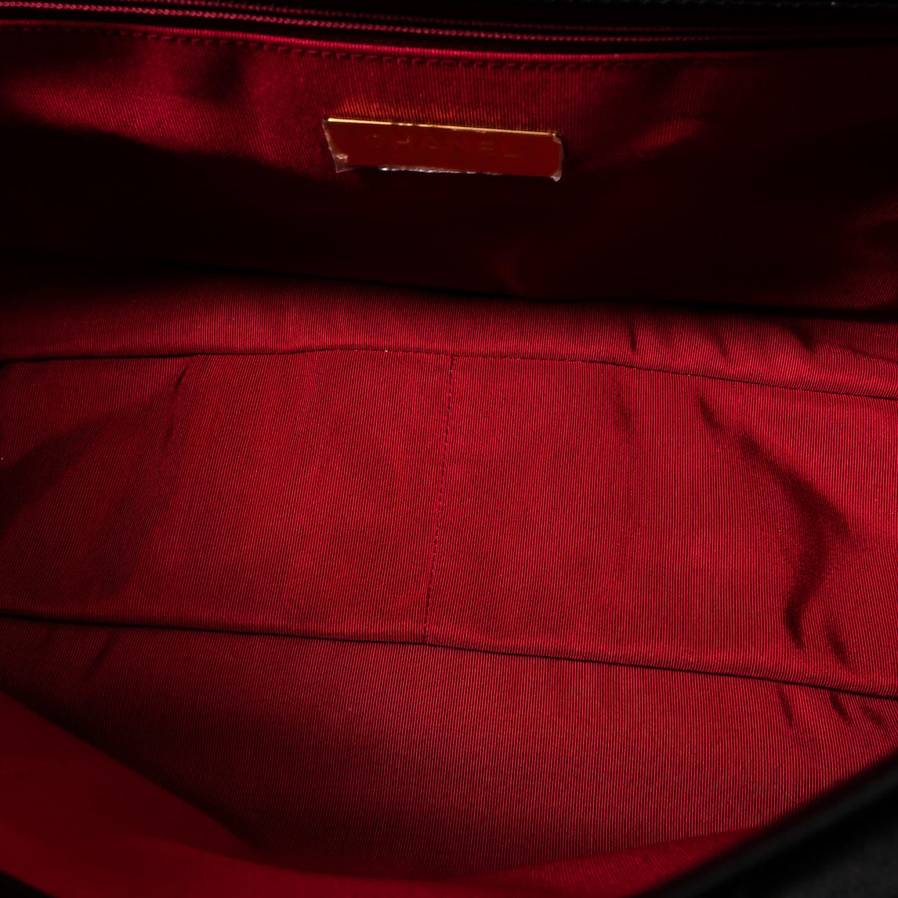 Chanel Black Goatskin Quilted Maxi 19 Flap