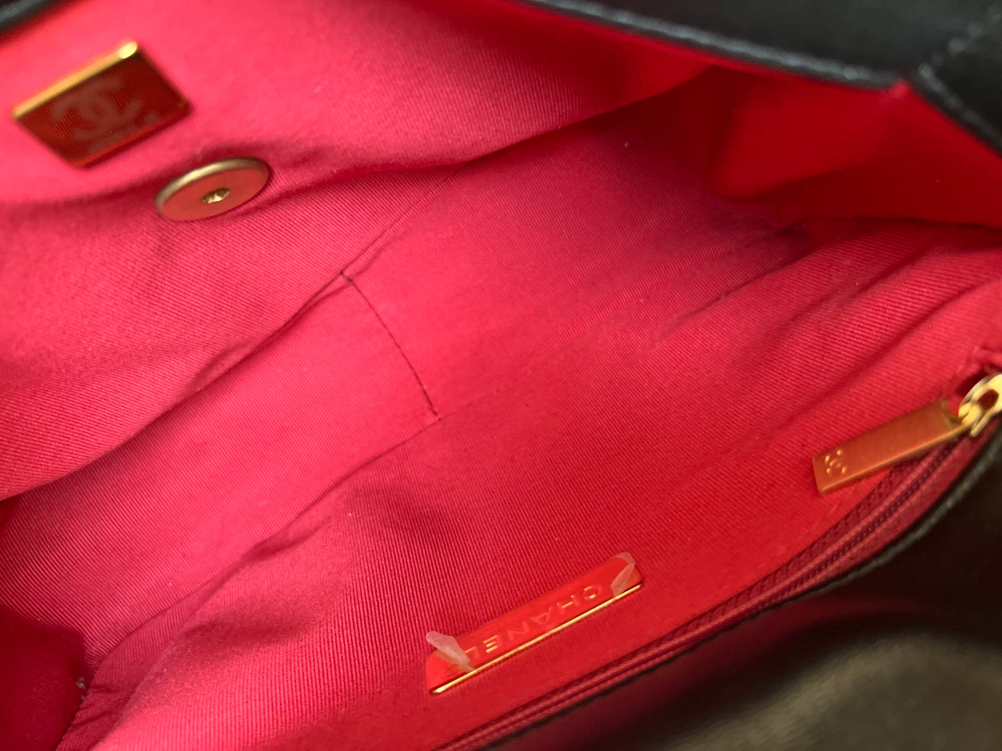 Chanel Black Lambskin Quilted 19 Flap Small Mixed Hardware