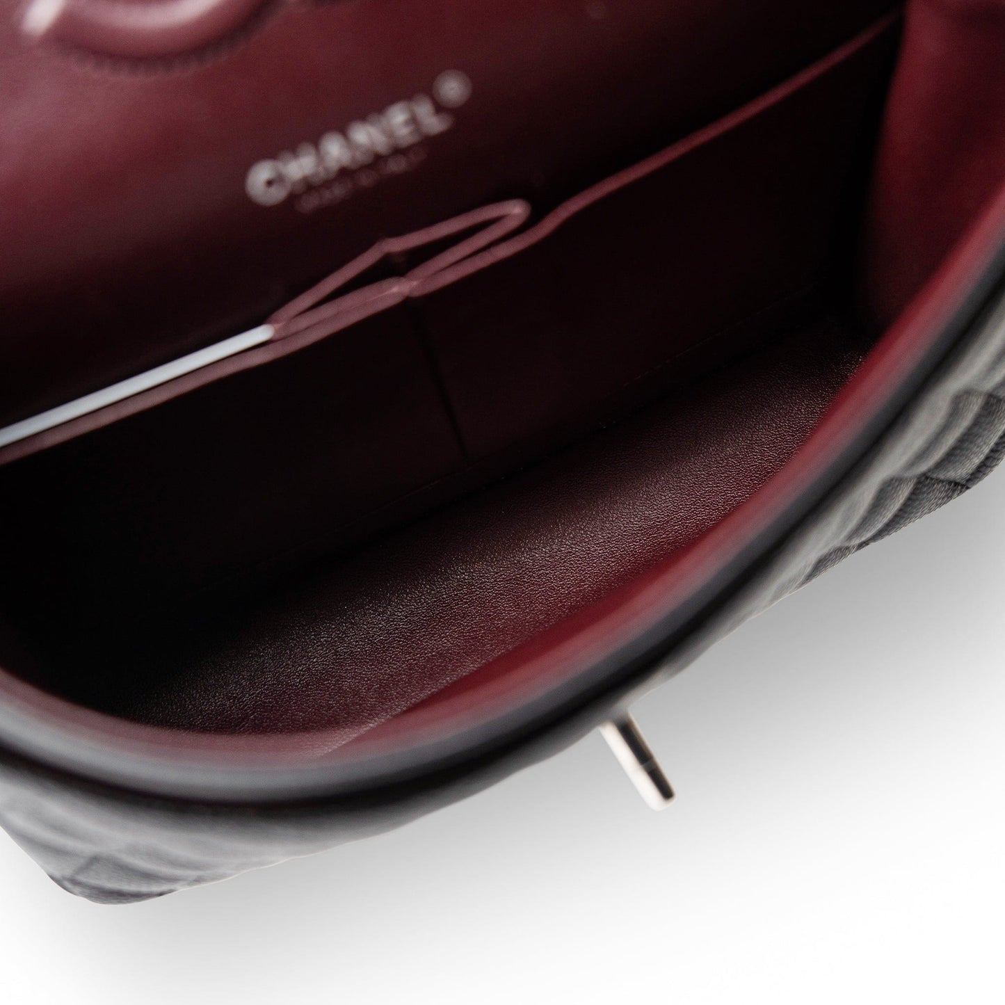 Black Caviar Quilted Medium Classic Flap Silver Hardware