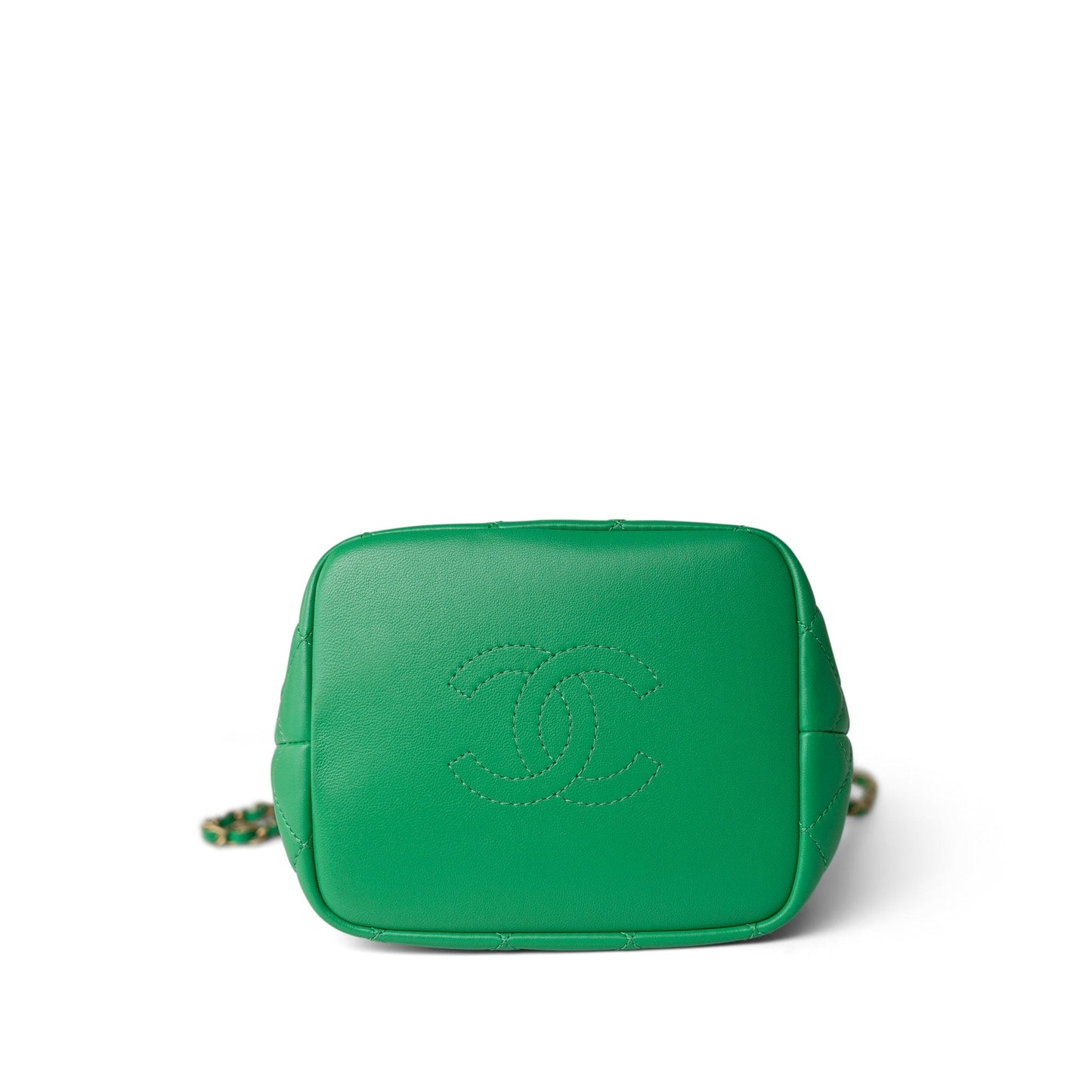 20S Small Perfect Meeting Green Lambskin Quilted Hobo Bag