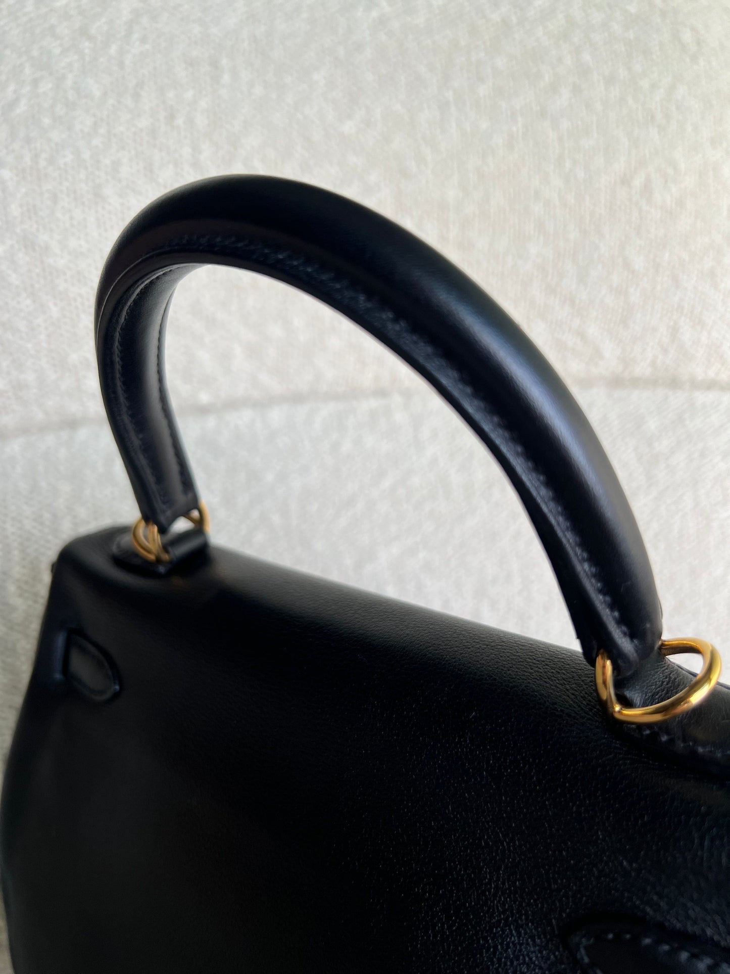 Hermes Kelly 25 Black GHW