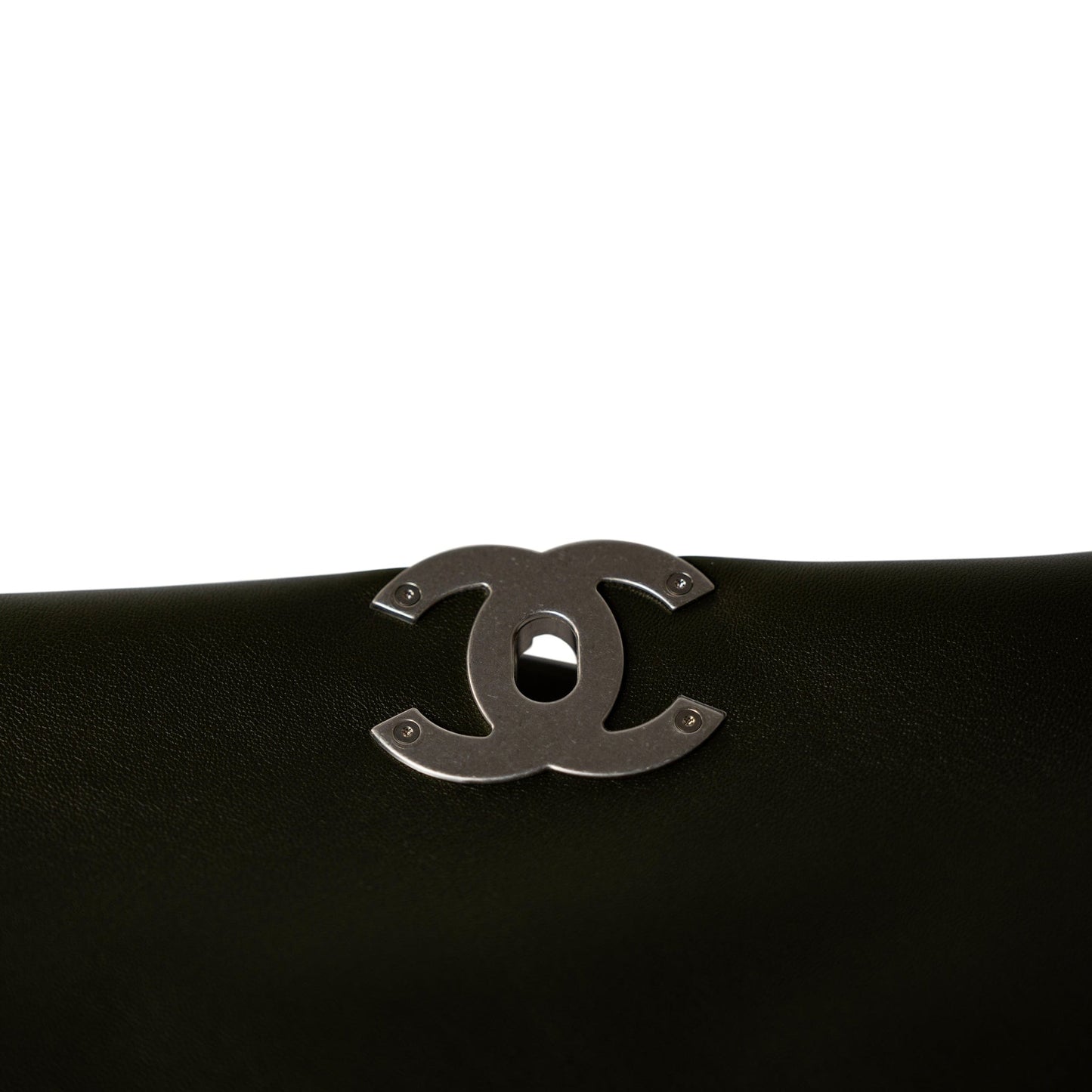 Khaki/ Olive Green Lambskin Quilted 19 Flap Small