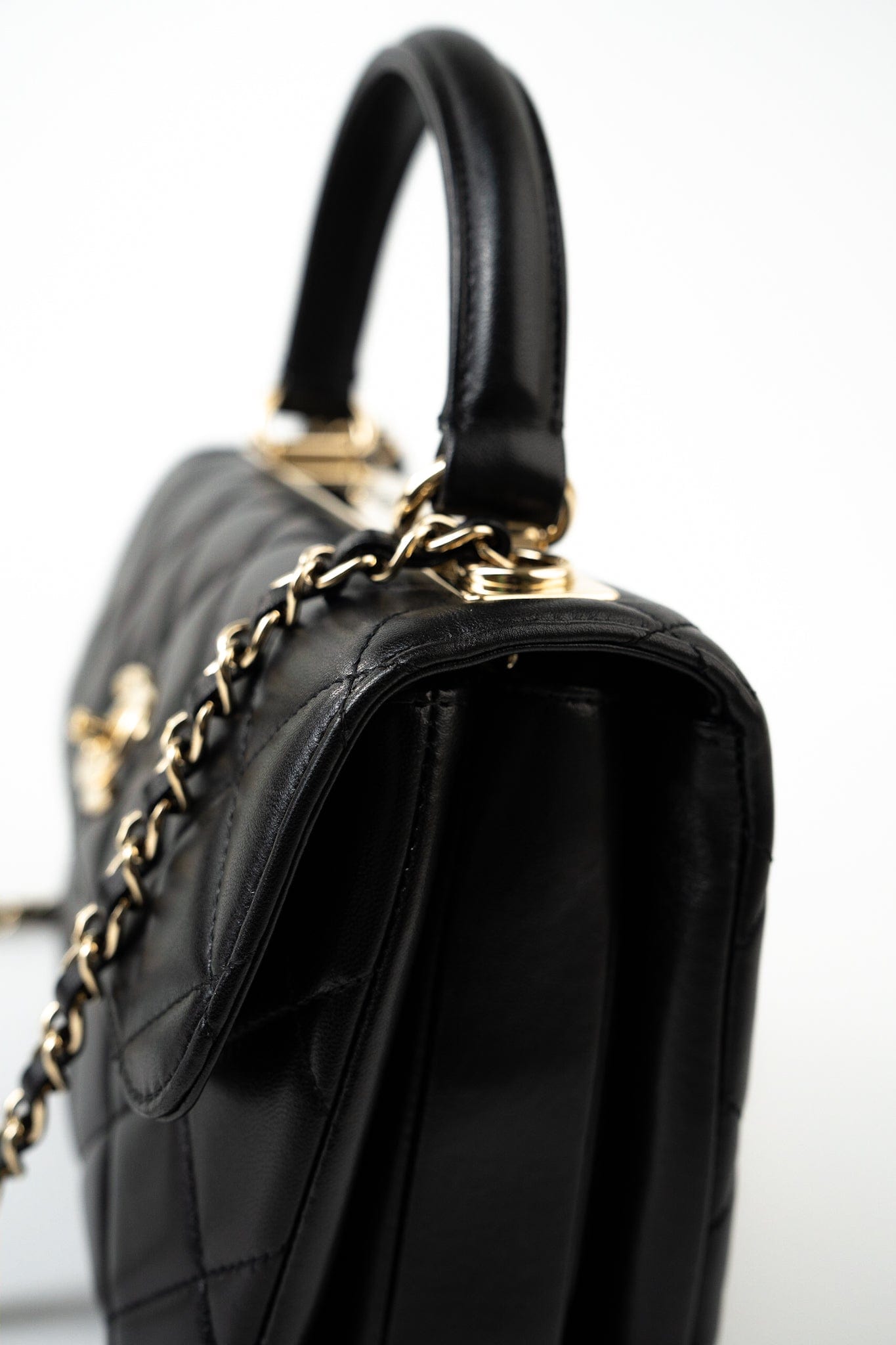 Lambskin Quilted Trendy CC Small Light Gold Hardware