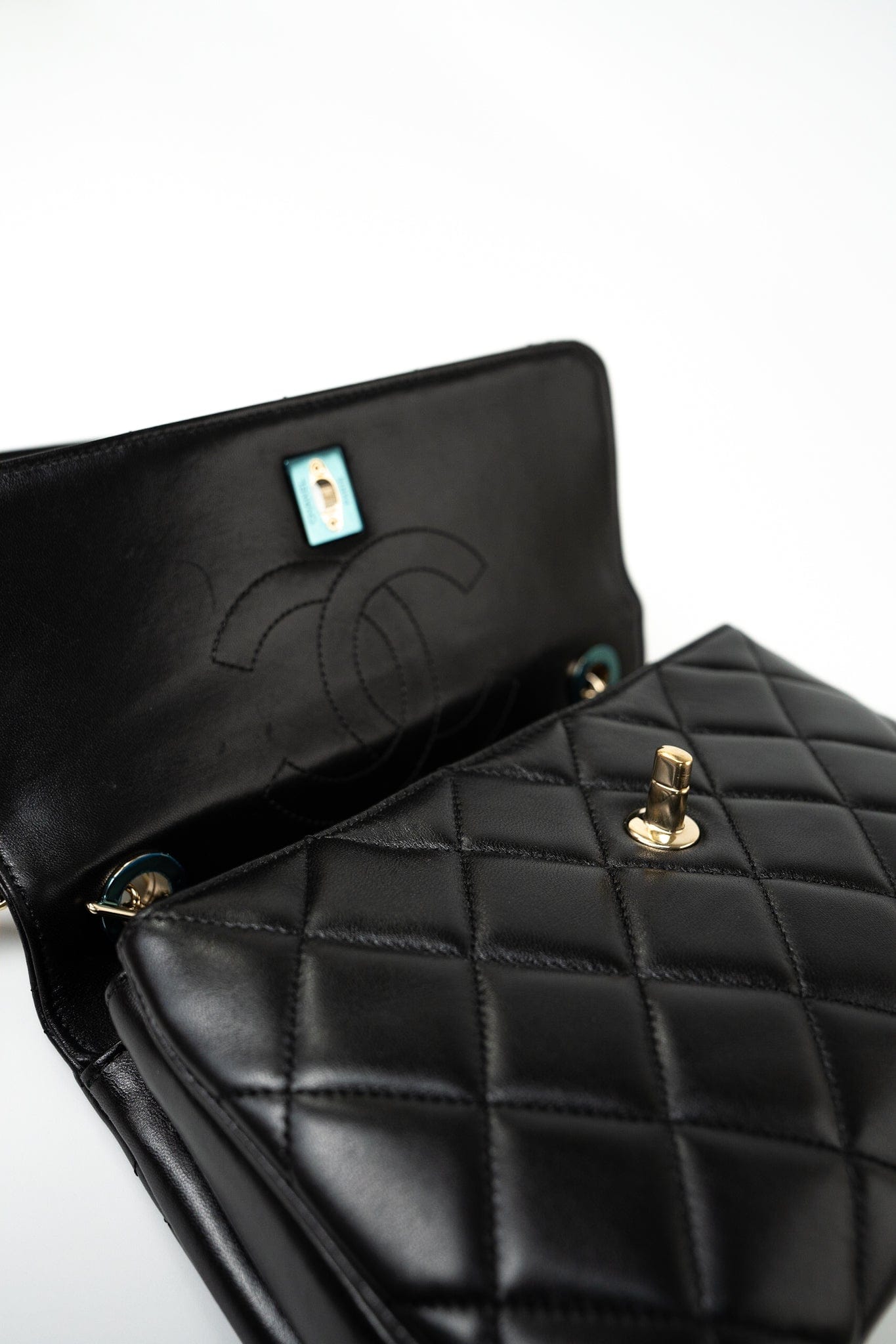 Lambskin Quilted Trendy CC Small Light Gold Hardware