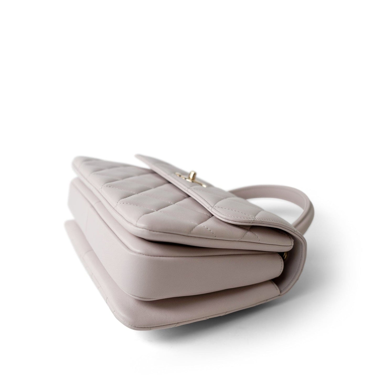 21B Lilac Lambskin Quilted Trendy CC Small Light Gold Hardware