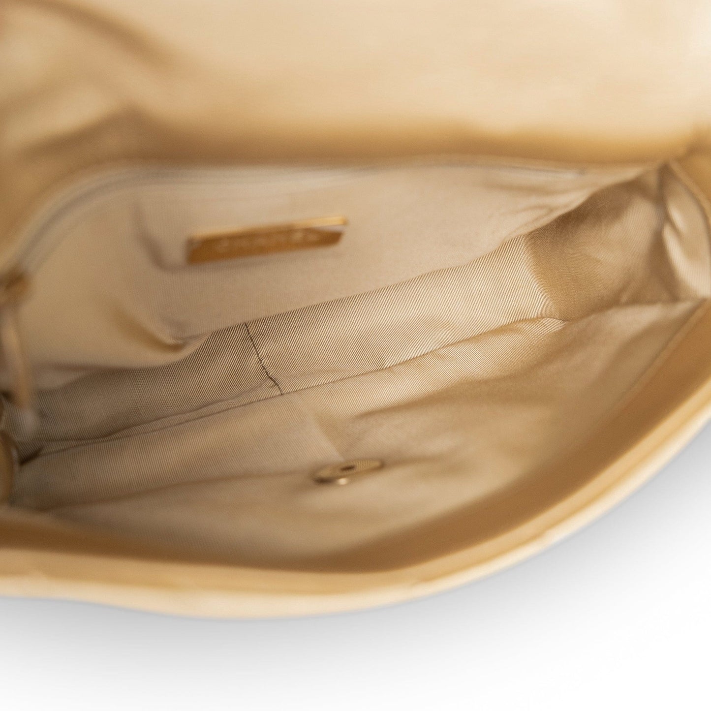 Metallic Goatskin Quilted 19 Flap Small Mixed Hardware