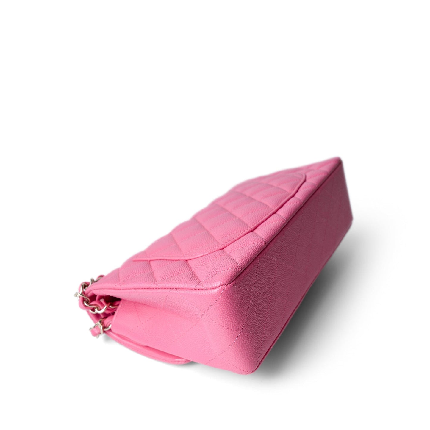 21C Pink Caviar Quilted Small Classic Flap Light Gold Hardware