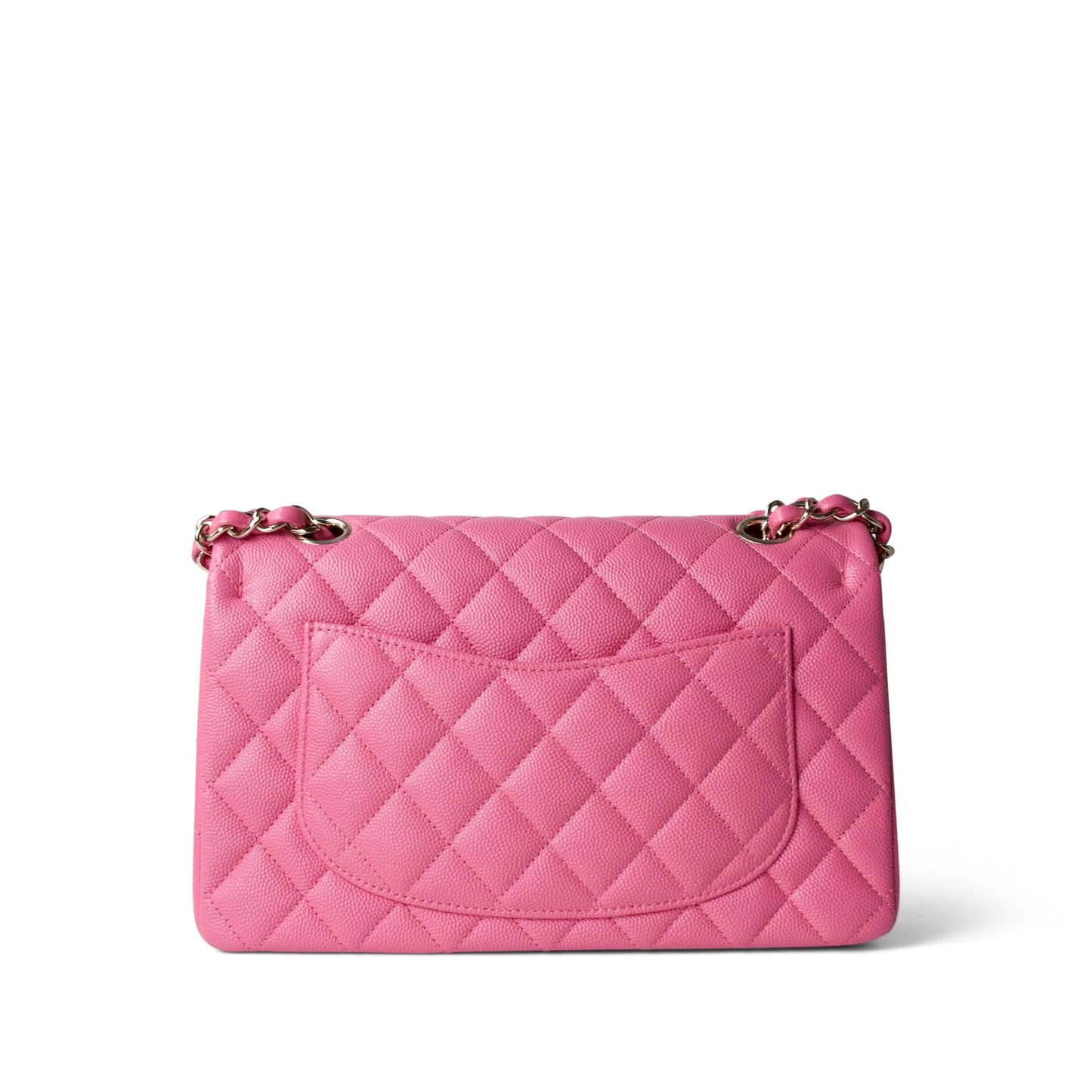 21C Pink Caviar Quilted Small Classic Flap Light Gold Hardware