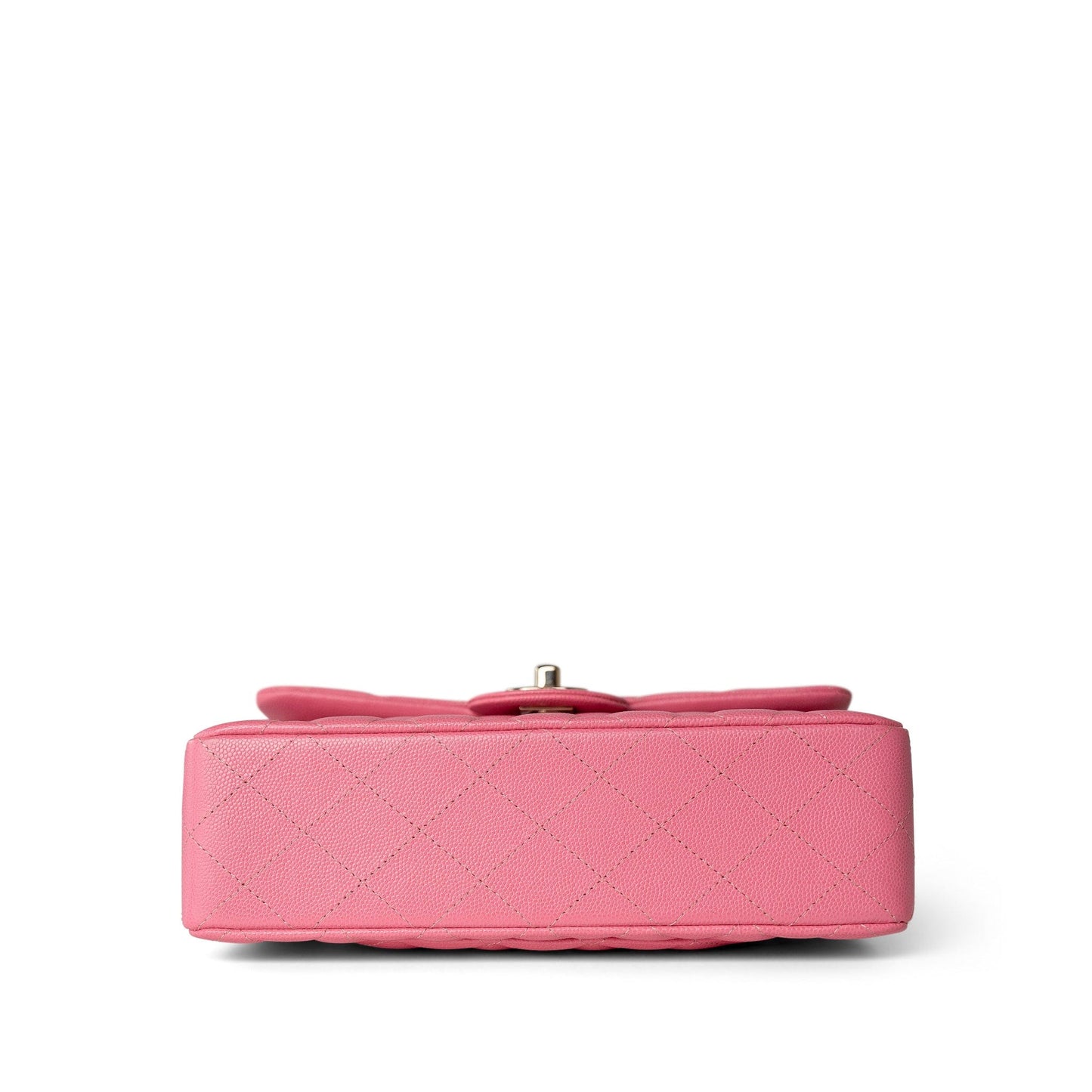 21P Pink Caviar Quilted Classic Flap Small Light Gold Hardware