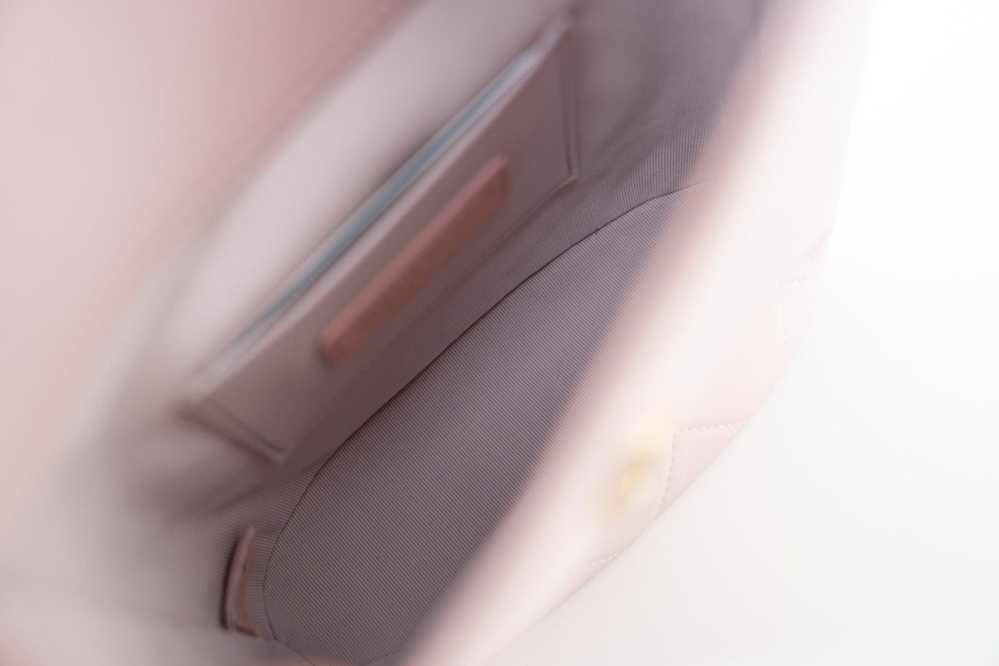 21S Light Pink / Rose Clair Calfskin Quilted All About Pearls Small Hobo Bag