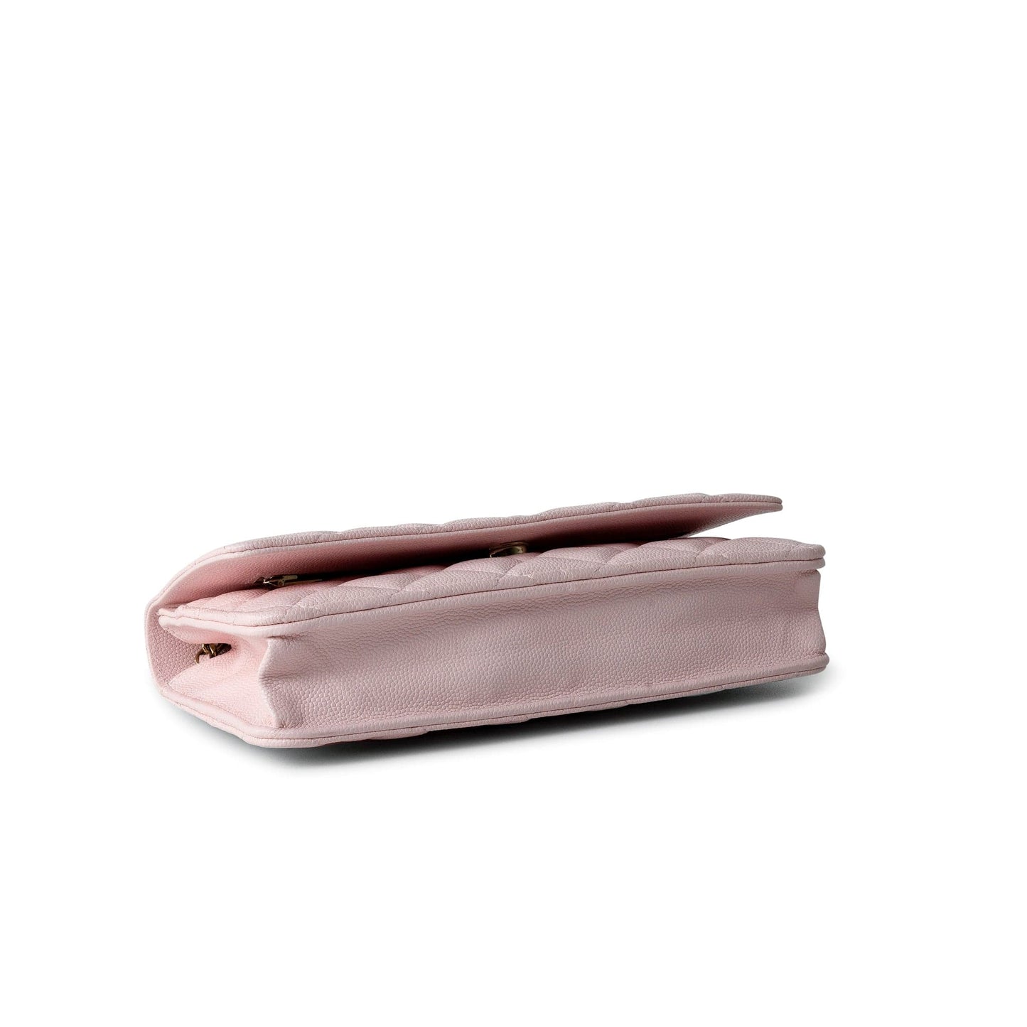 22S Light Pink Caviar  Quilted Wallet On Chain (WOC) LGHW