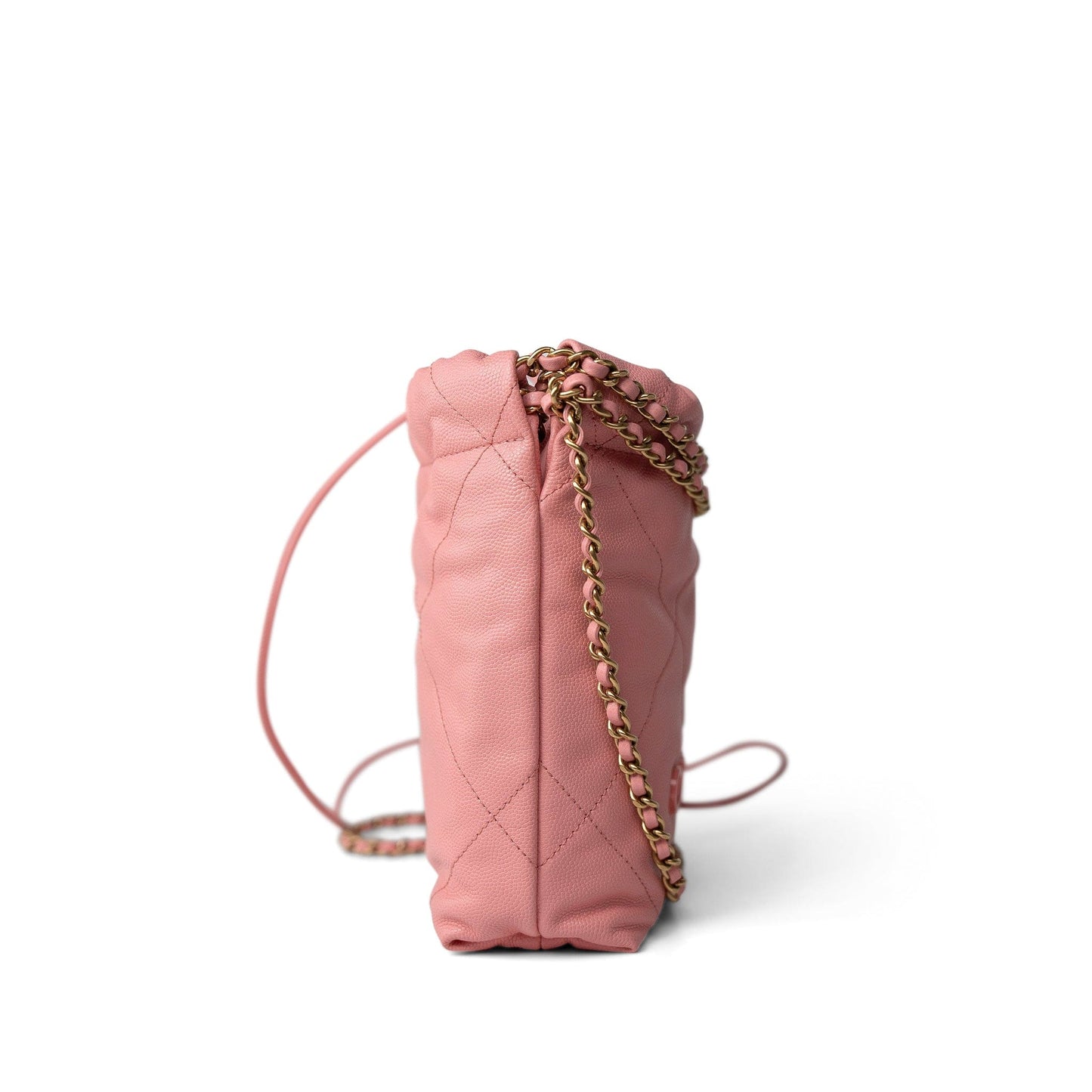 23K Pink Caviar Quilted 22 Bag Mini