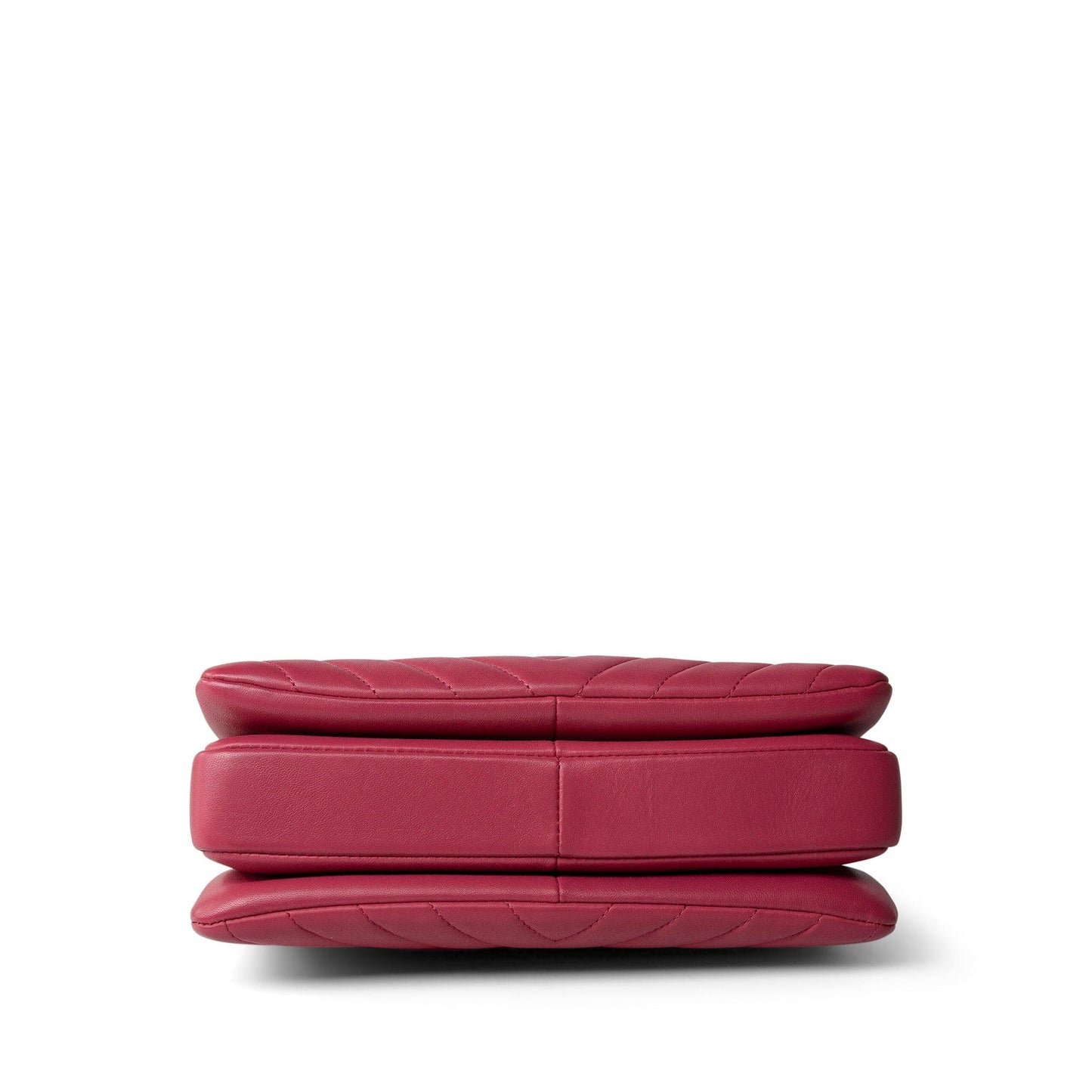 Dark Pink Chevron Trendy CC Light Gold Hardware