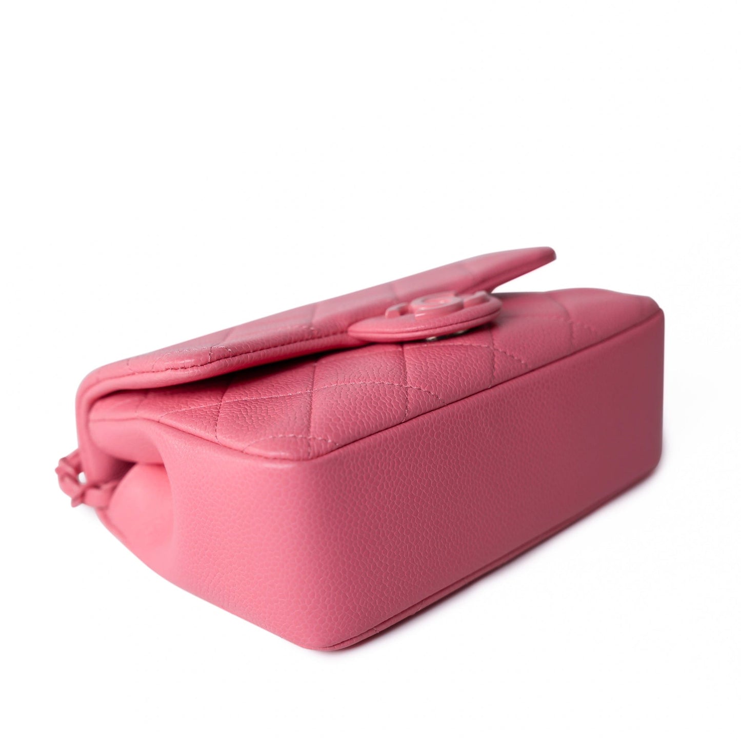 Pink Caviar Quilted Incognito Square Flap Bag