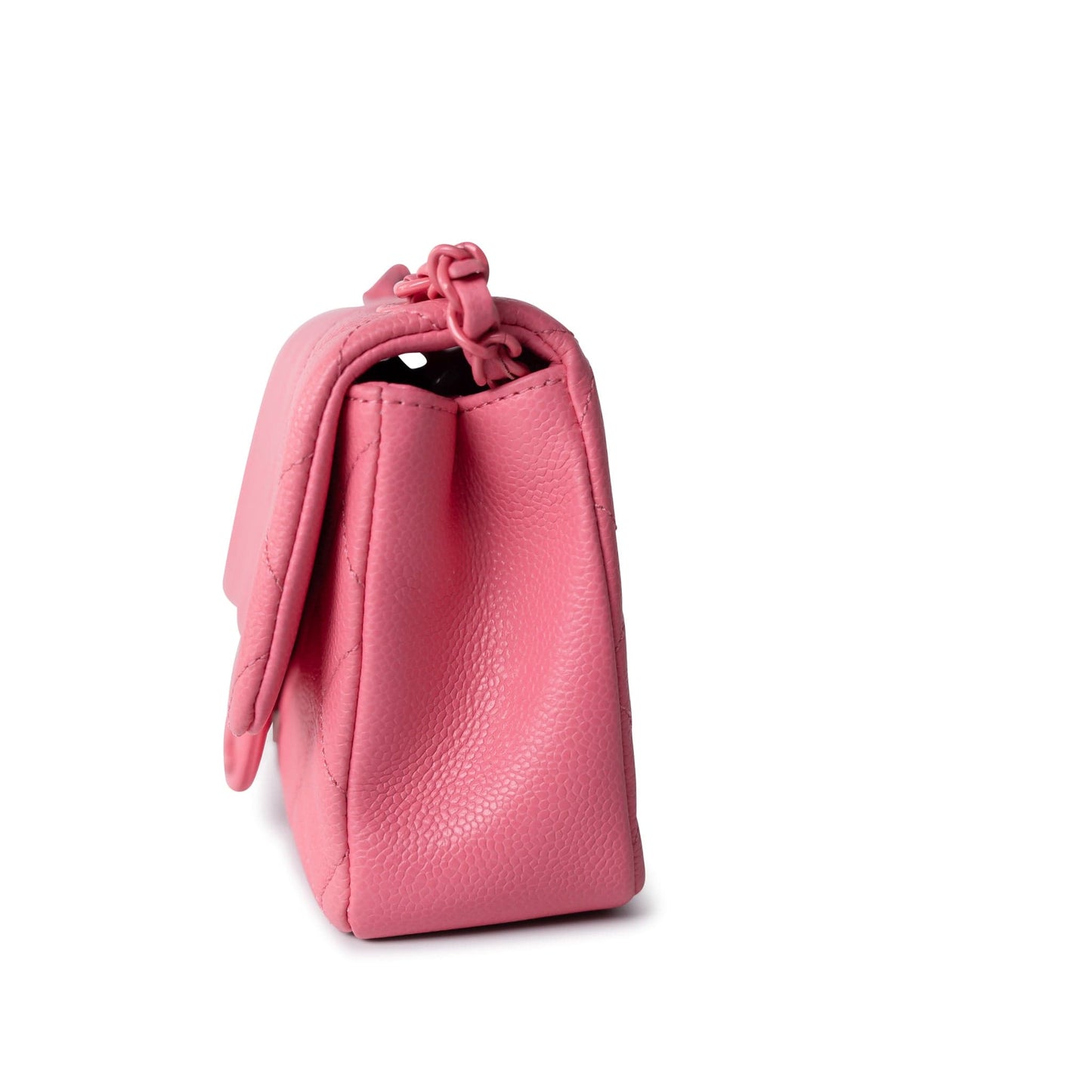 Pink Caviar Quilted Incognito Square Flap Bag