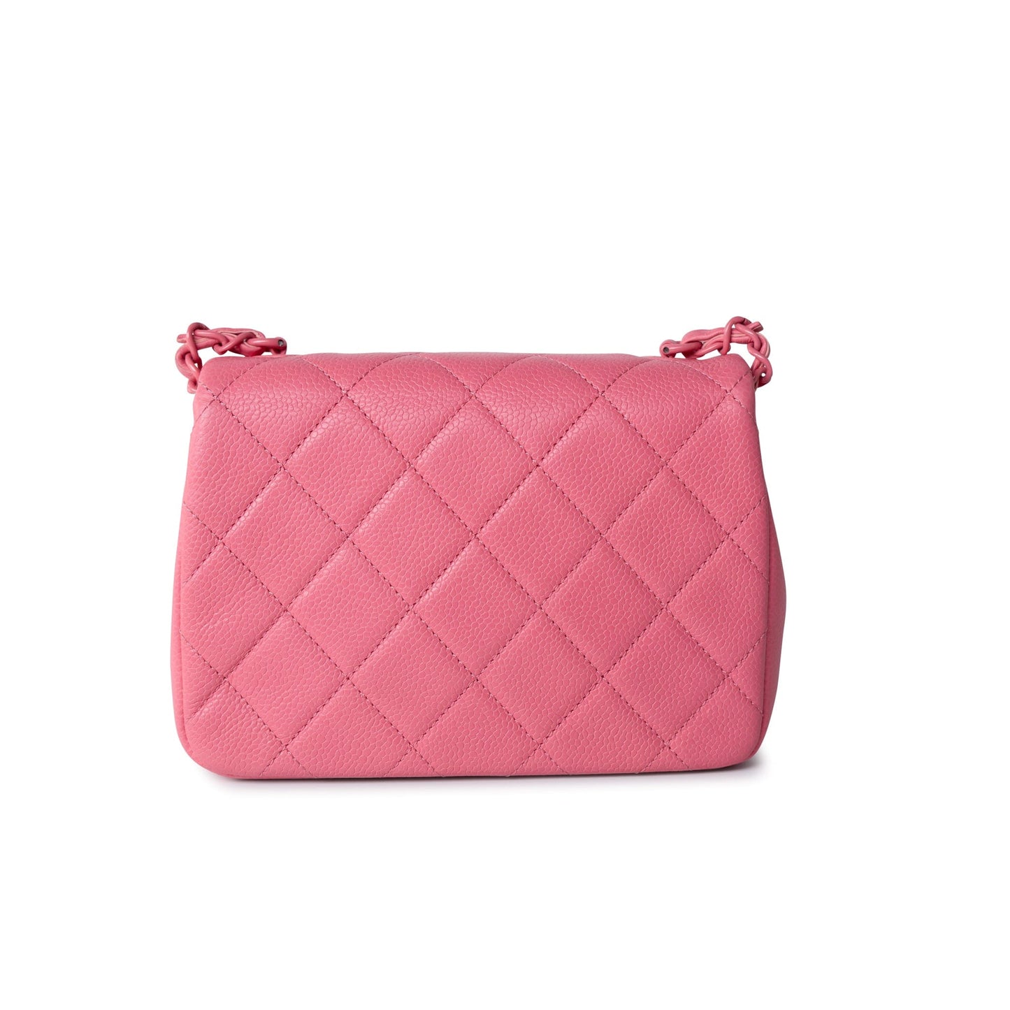 Pink Caviar Quilted Incognito Square Flap Bag
