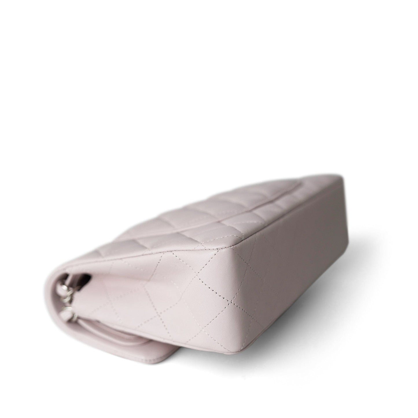 21B Light Purple Lambskin Quilted Classic Flap Small Silver Hardware