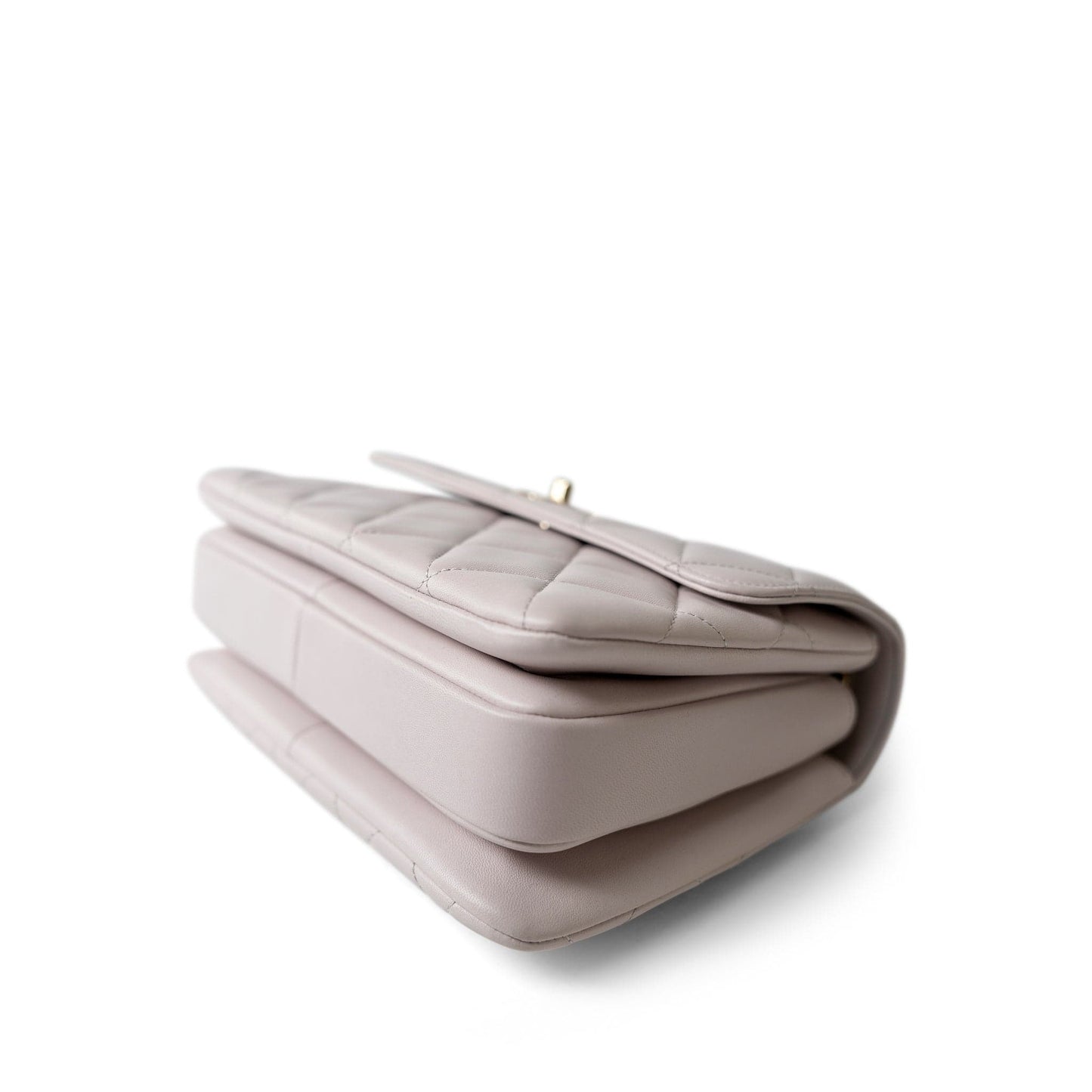 21B Lilac Lambskin Quilted Trendy CC Small Light Gold Hardware