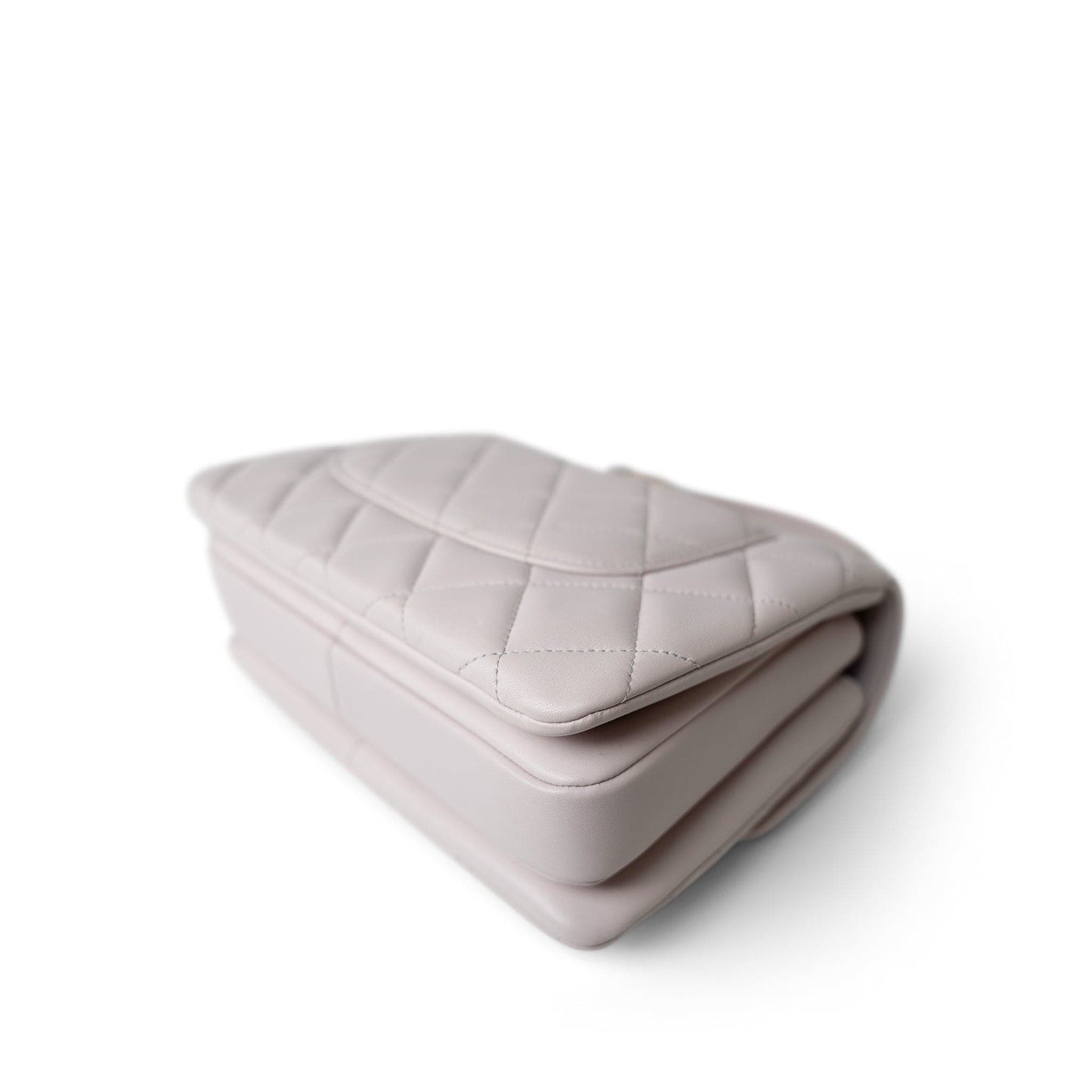 21B Lilac Lambskin Quilted Trendy CC Small Light Gold Hardware