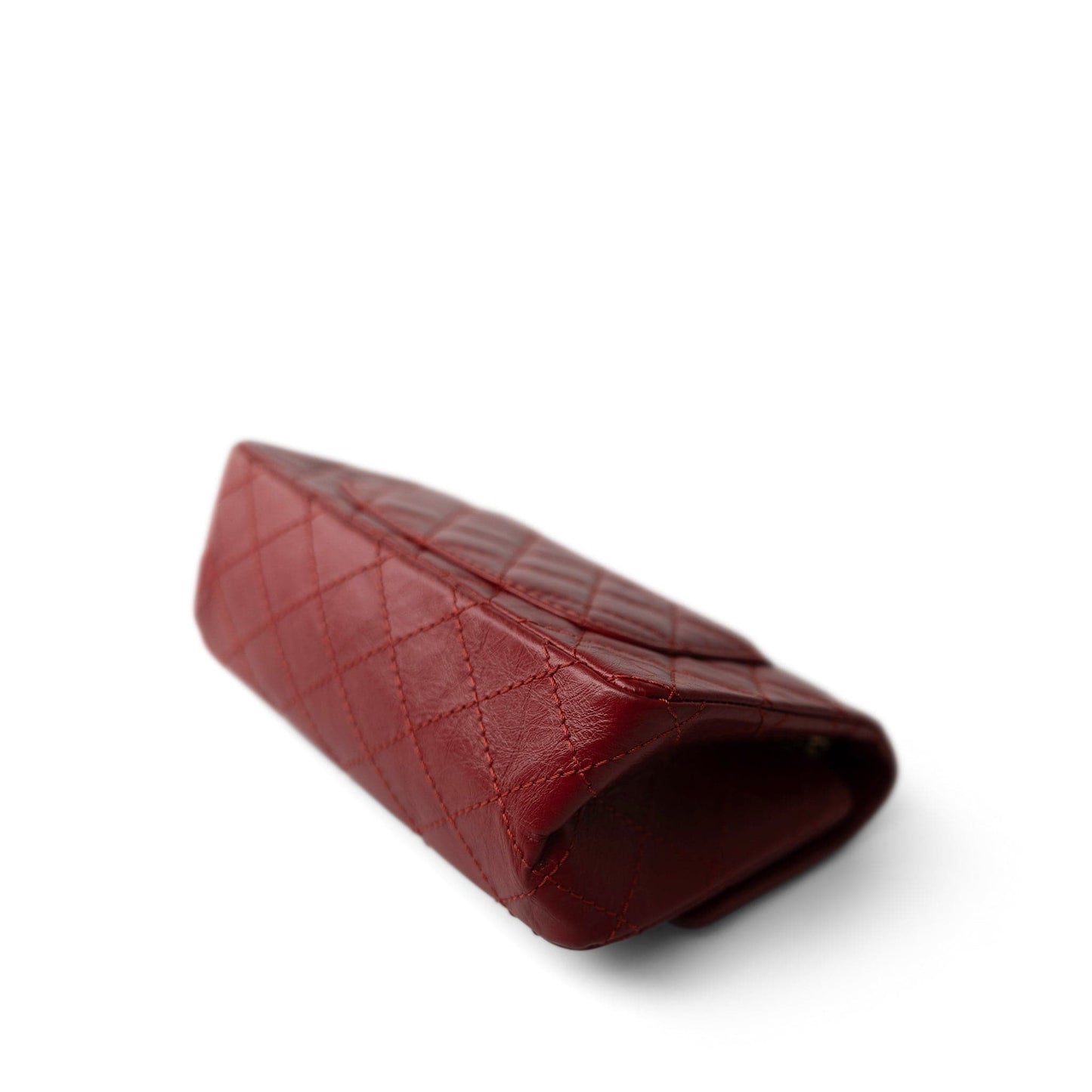 19A Red Aged Calfskin Quilted Mini Reissue Flap