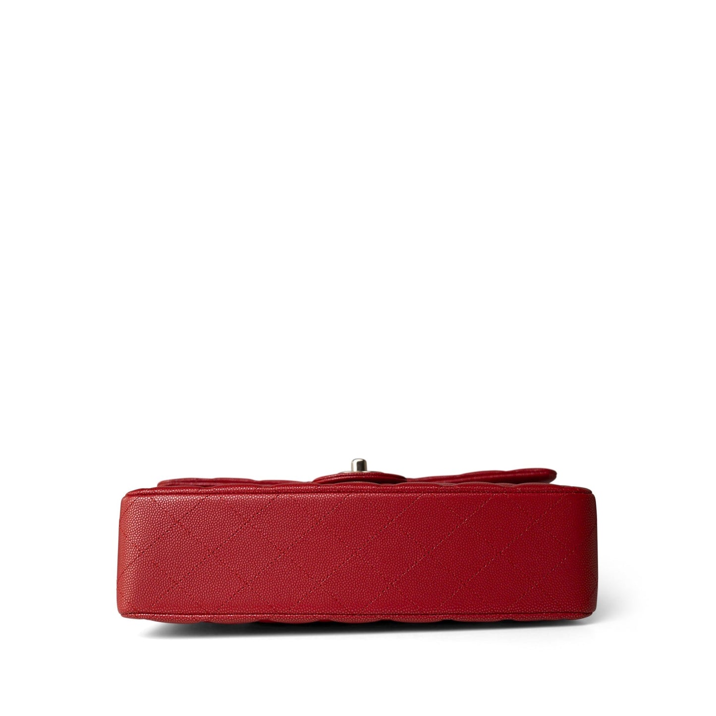 21S Iridescent Red Classic Flap Medium Light Gold Hardware