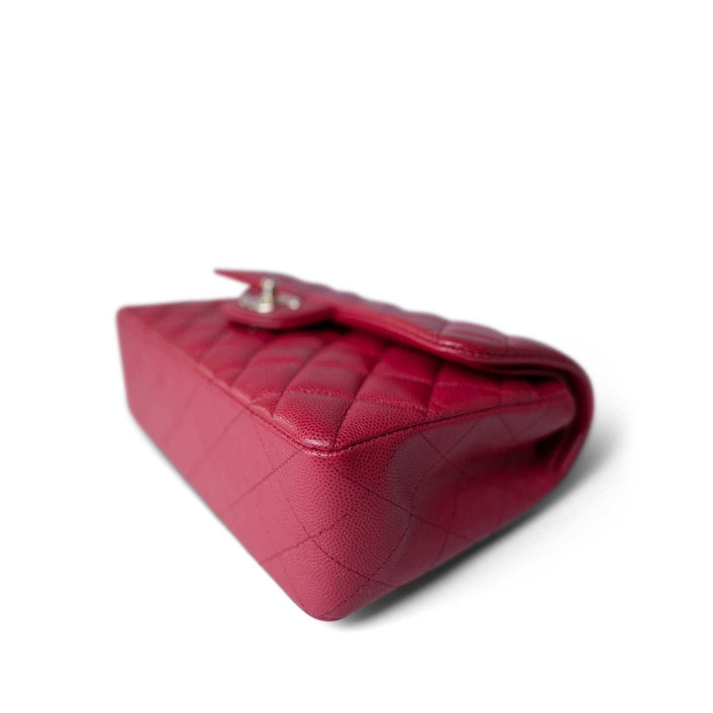 Red Caviar Quilted Classic Flap Small Light Gold Hardware