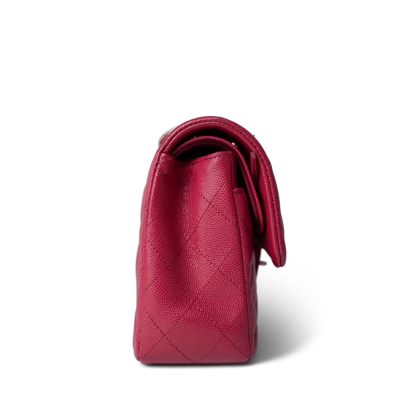 Red Caviar Quilted Classic Flap Small Light Gold Hardware