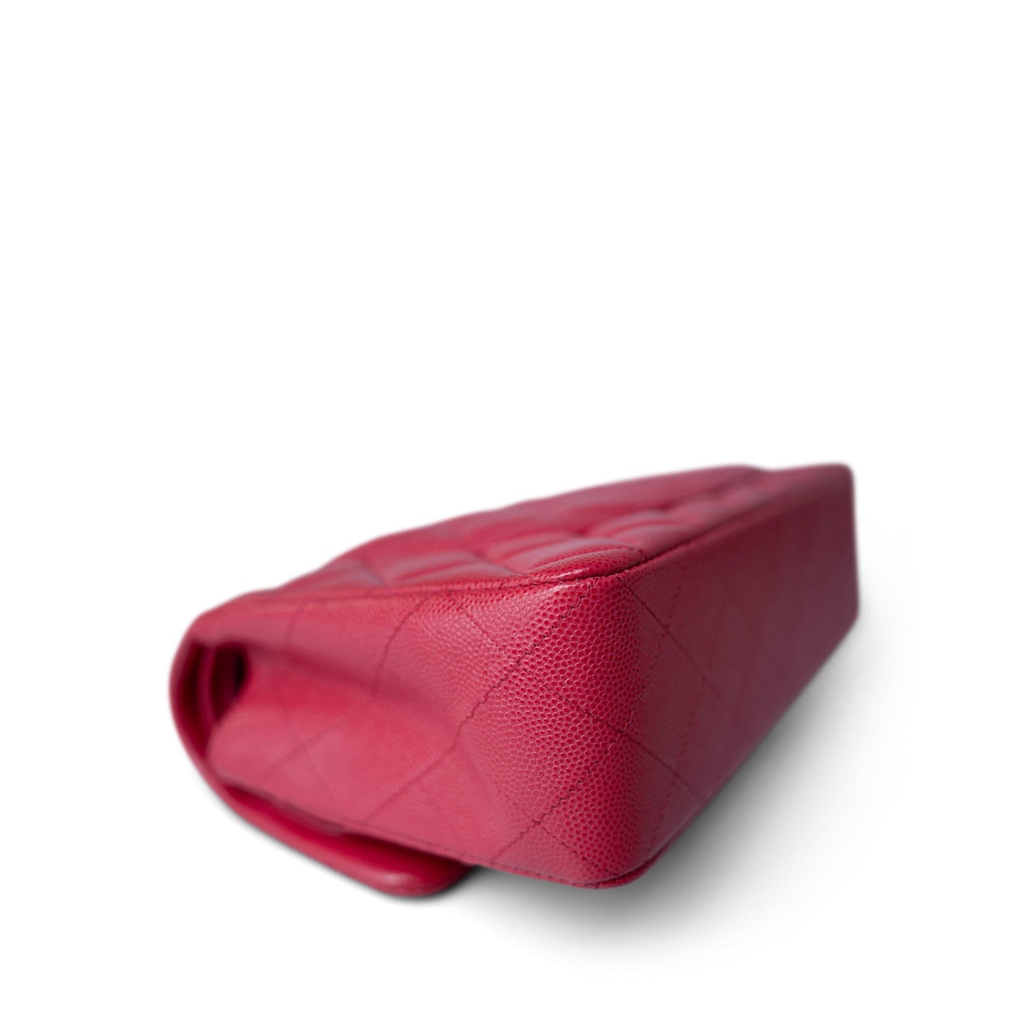 Red Caviar Quilted Classic Flap Small Light Gold Hardware