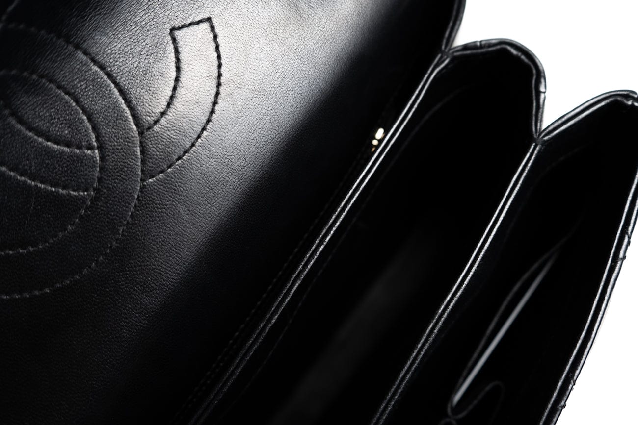 Trendy CC Small Black Lambskin Quilted LGHW