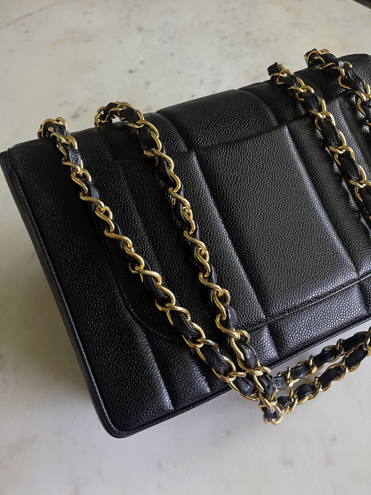 Vintage Black Caviar Jumbo GHW