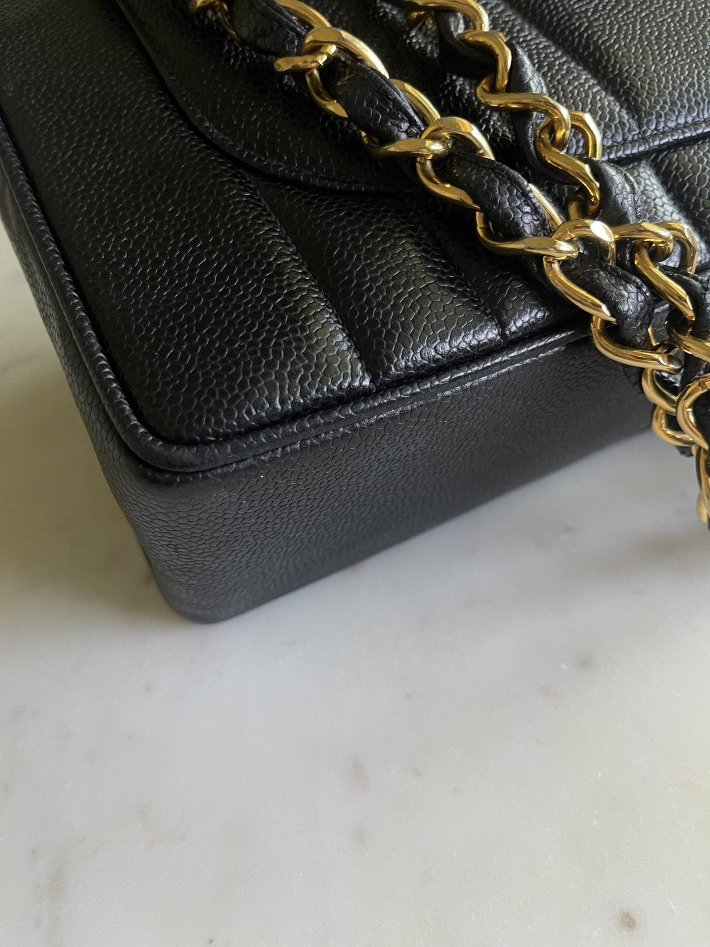 Vintage Black Caviar Jumbo GHW