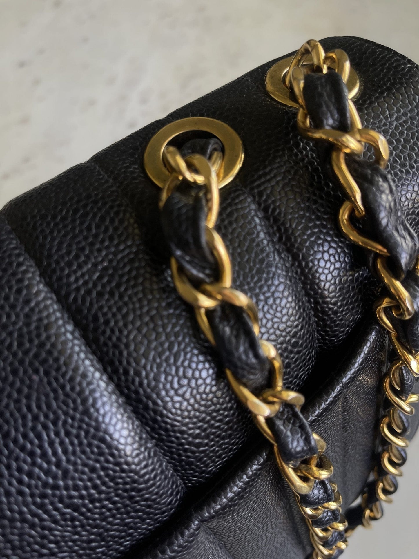 Vintage Black Caviar Jumbo GHW