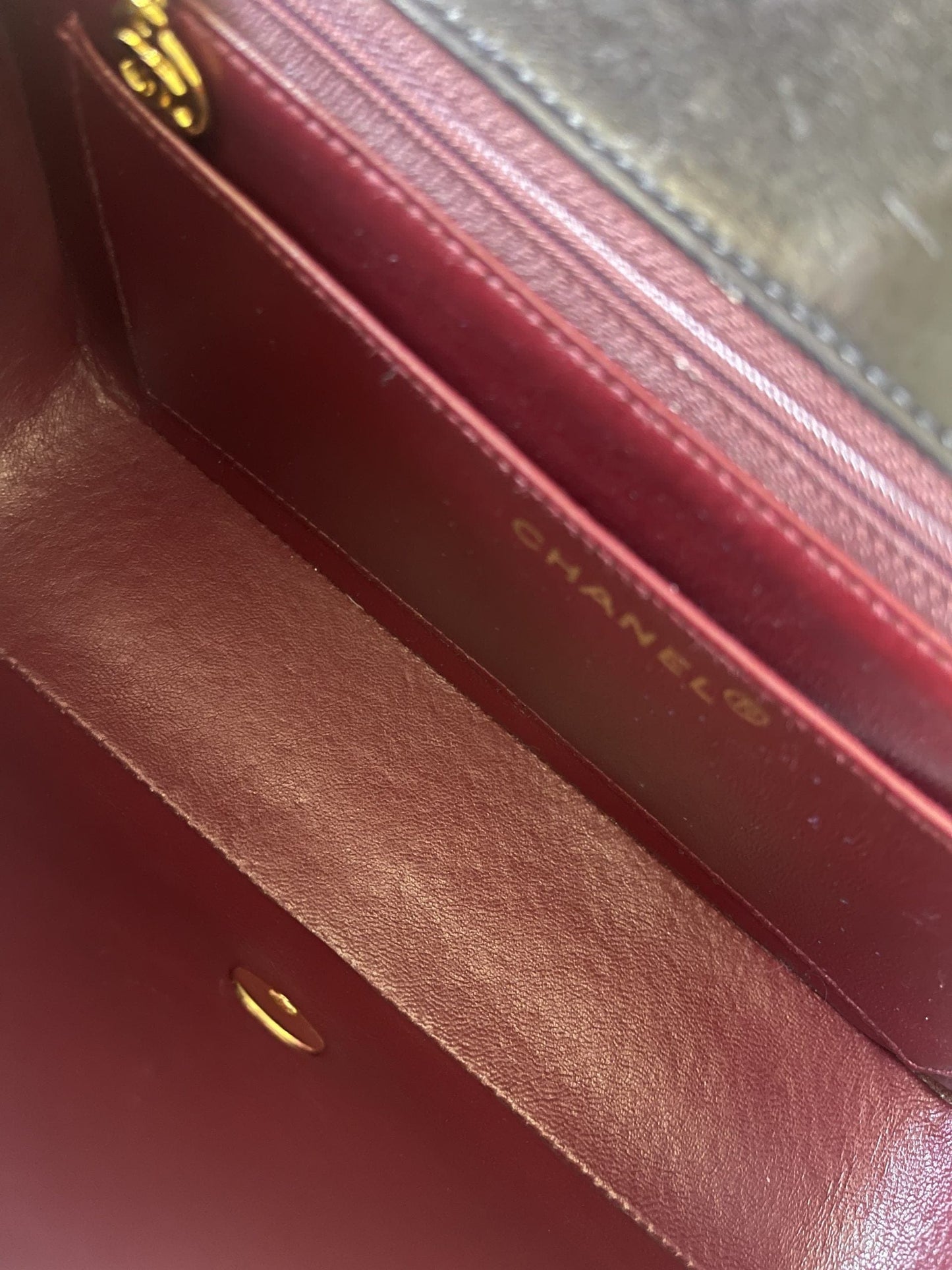 Vintage Black Lambskin Quilted Medium Diana Flap GHW