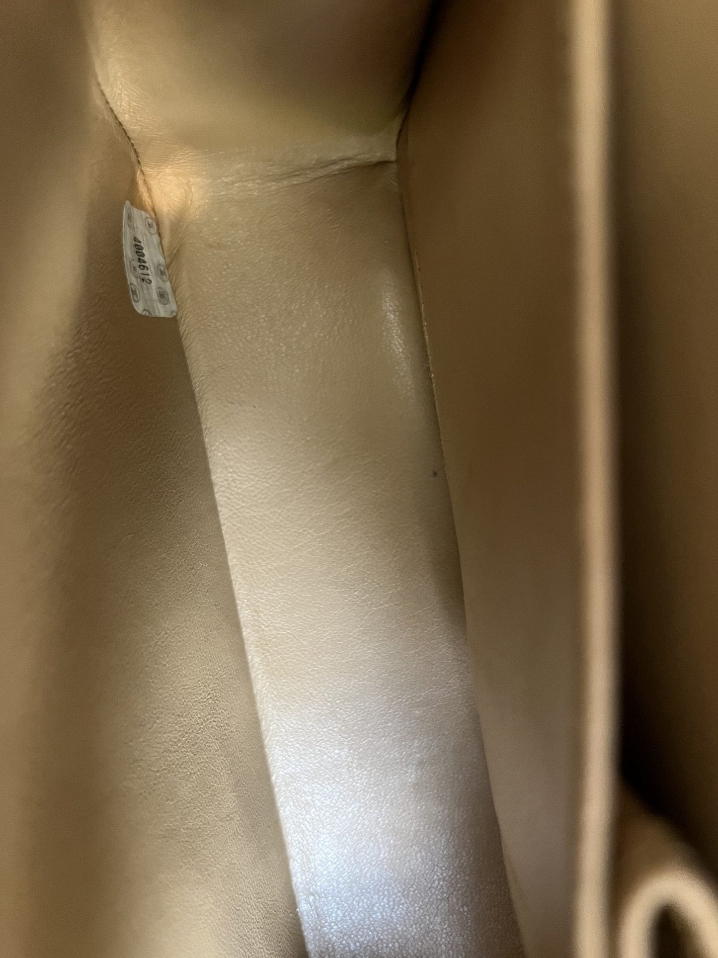 Vintage Dark Beige Lambskin Quilted Classic Flap Medium GHW