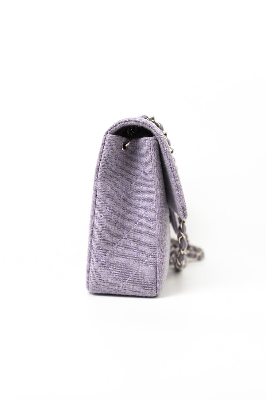 Vintage Lavender/ Lilac Cotton Quilted Single Flap Medium SHW