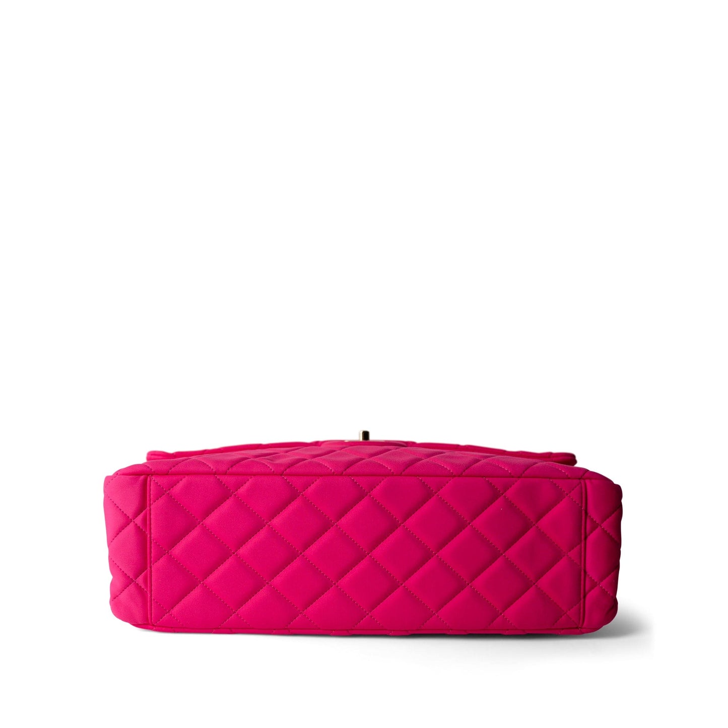 Pink Jersey Quilted XXL Jumbo Single Flap Light Gold Hardware