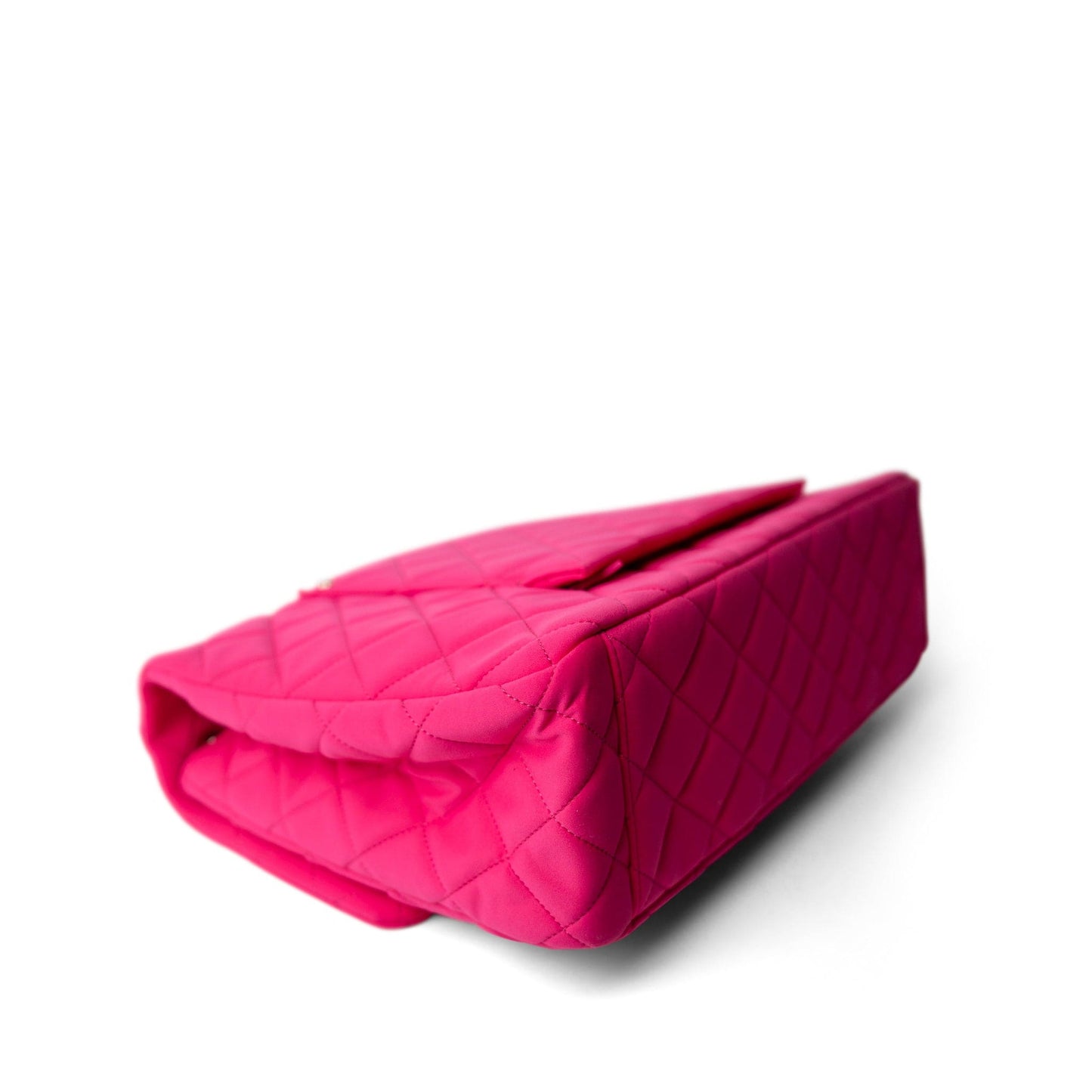 Pink Jersey Quilted XXL Jumbo Single Flap Light Gold Hardware