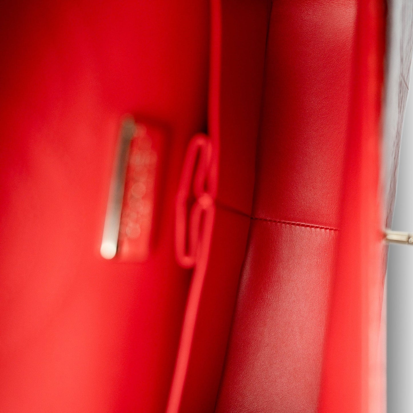 Red Python Jumbo Classic Flap Light Gold Hardware