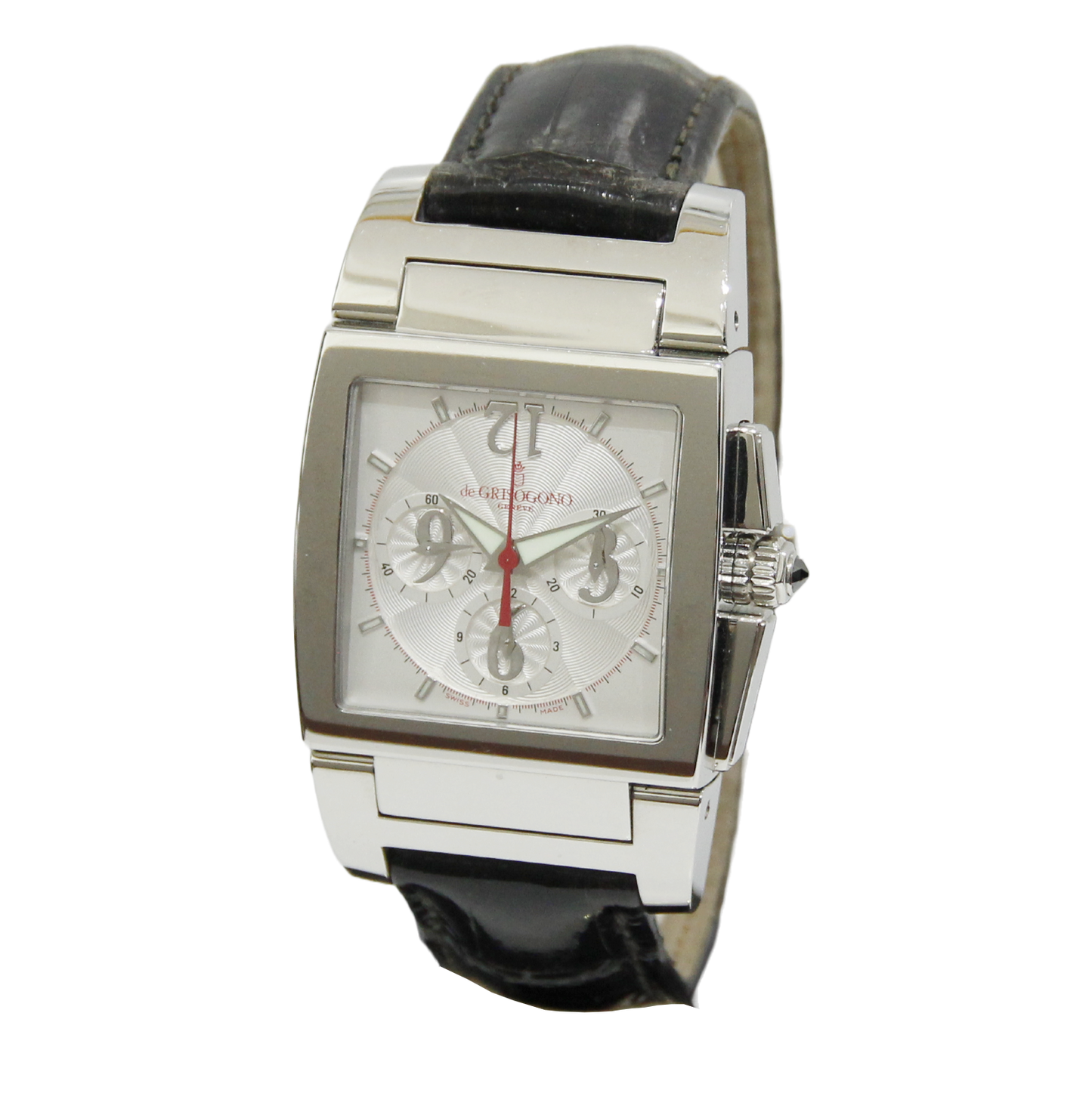 De Grisogono Instrumento Uno Chronographe Chrono No2 33mm Stainless Steel