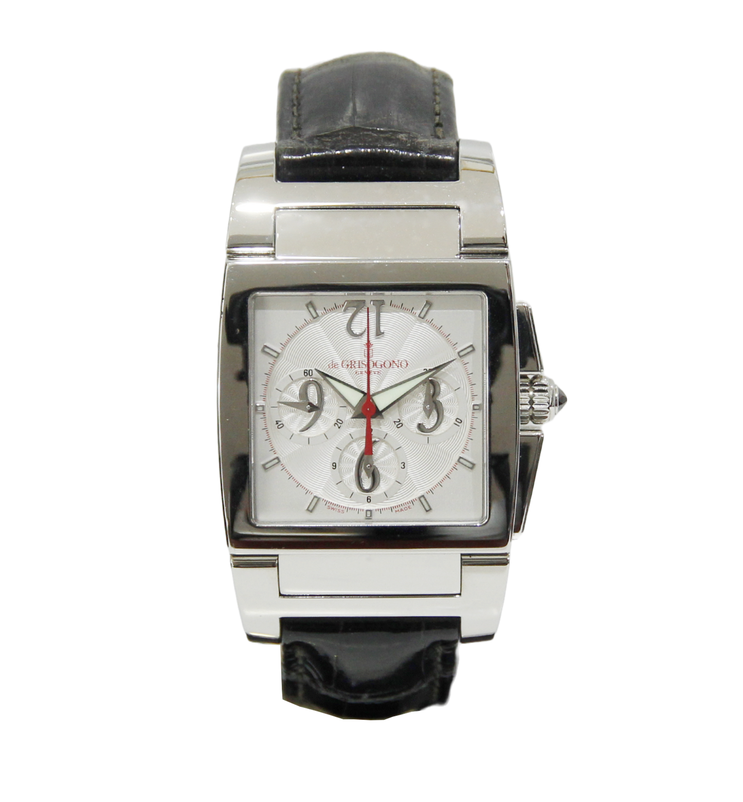 De Grisogono Instrumento Uno Chronographe Chrono No2 33mm Stainless Steel