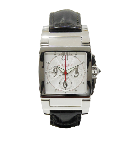 De Grisogono Instrumento Uno Chronographe Chrono No2 33mm Stainless Steel