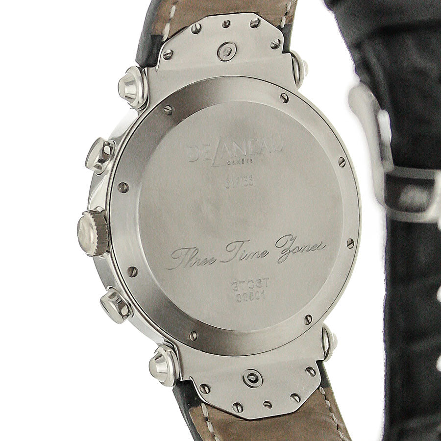 DeLaneau Three Time Zones Chronograph